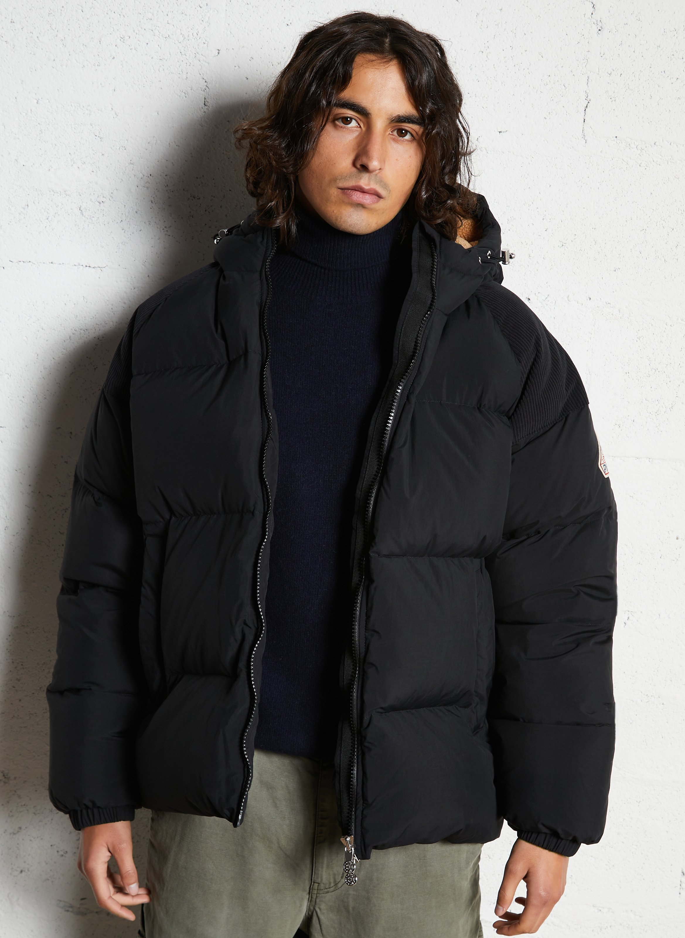 Oversized padded jacket PYRENEX Black