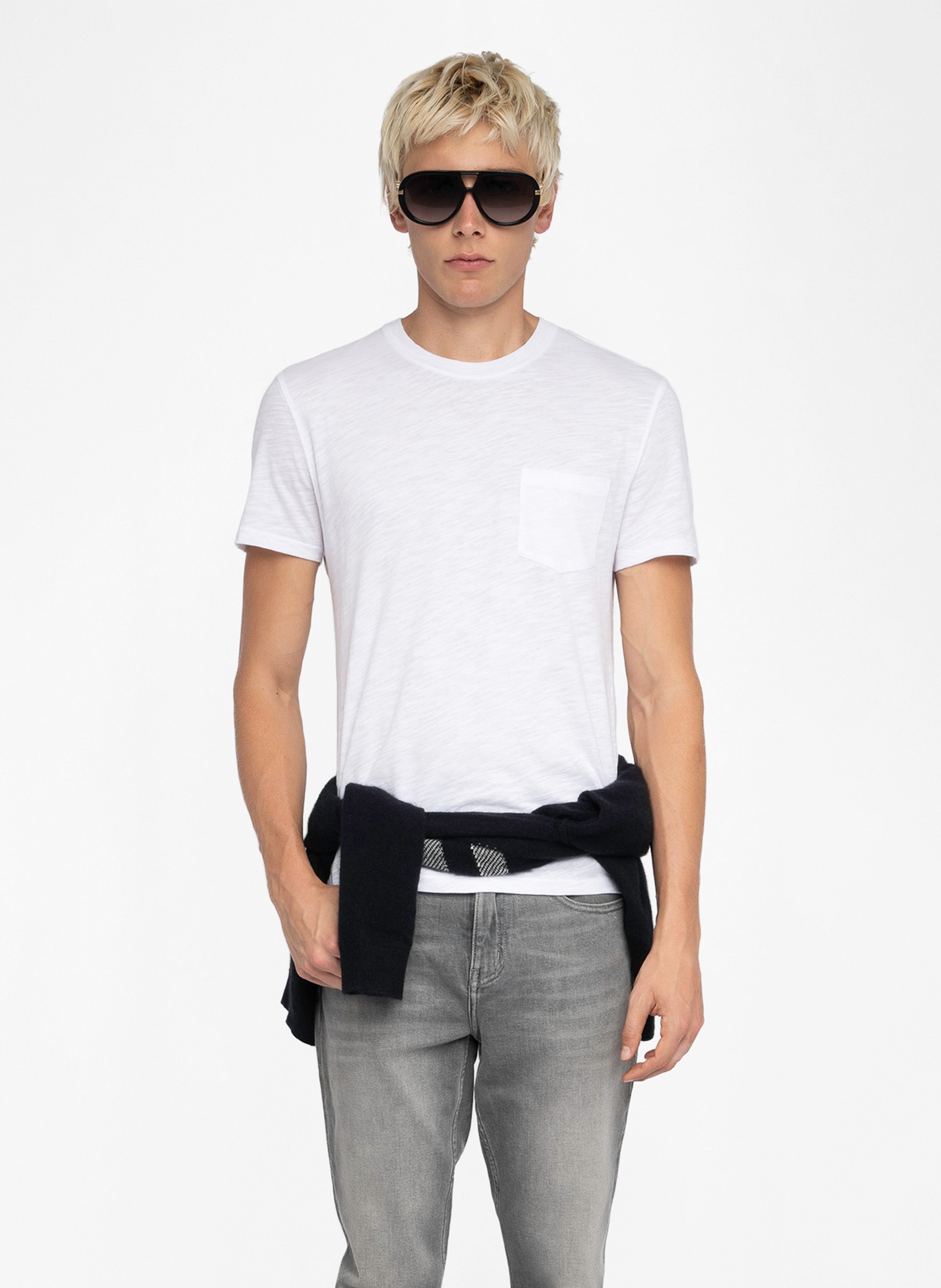 Regular-fit round-neck cotton T-shirt ZADIG&VOLTAIRE White