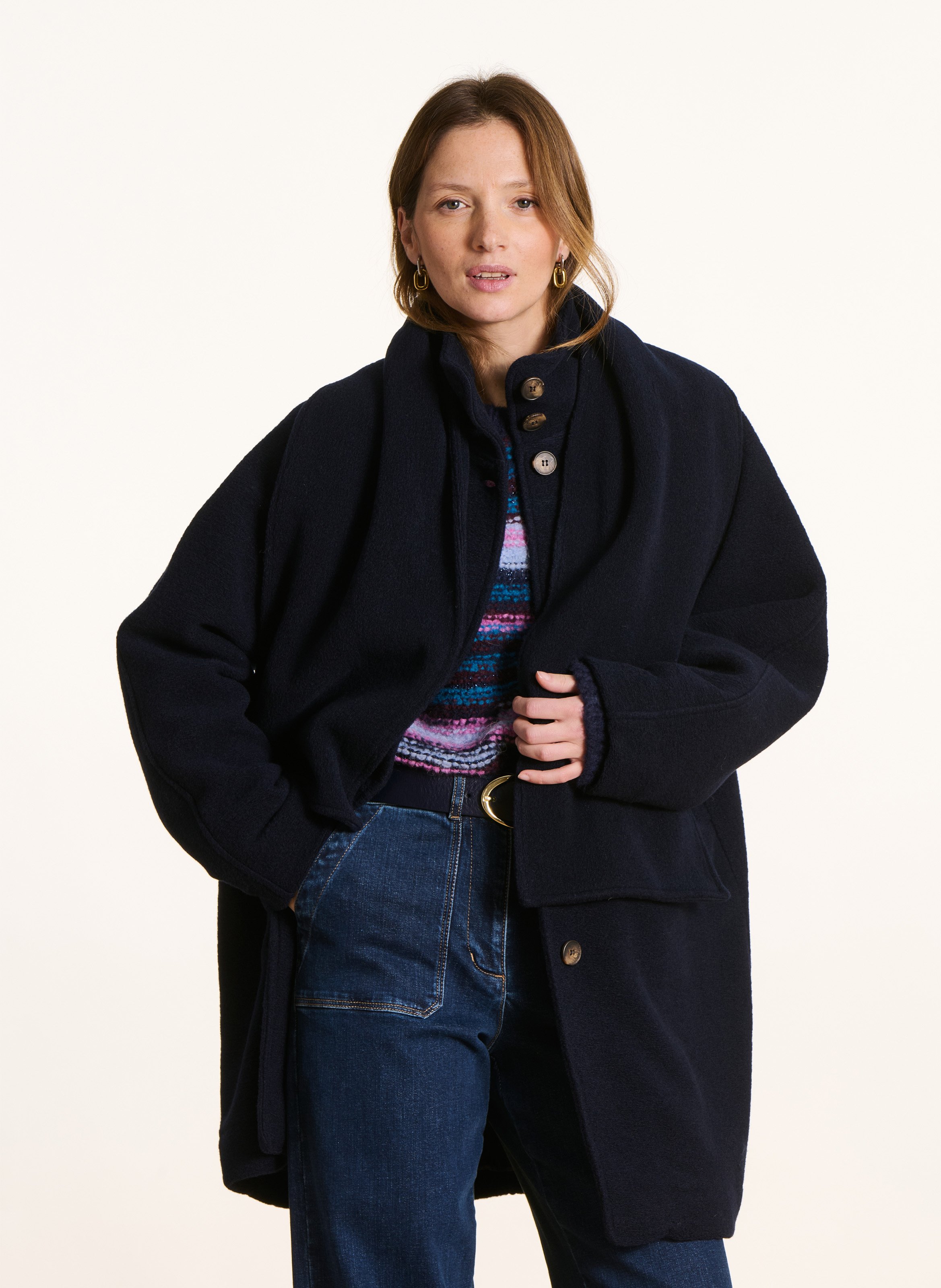 Mantel mit Stehkragen LA FEE MARABOUTEE