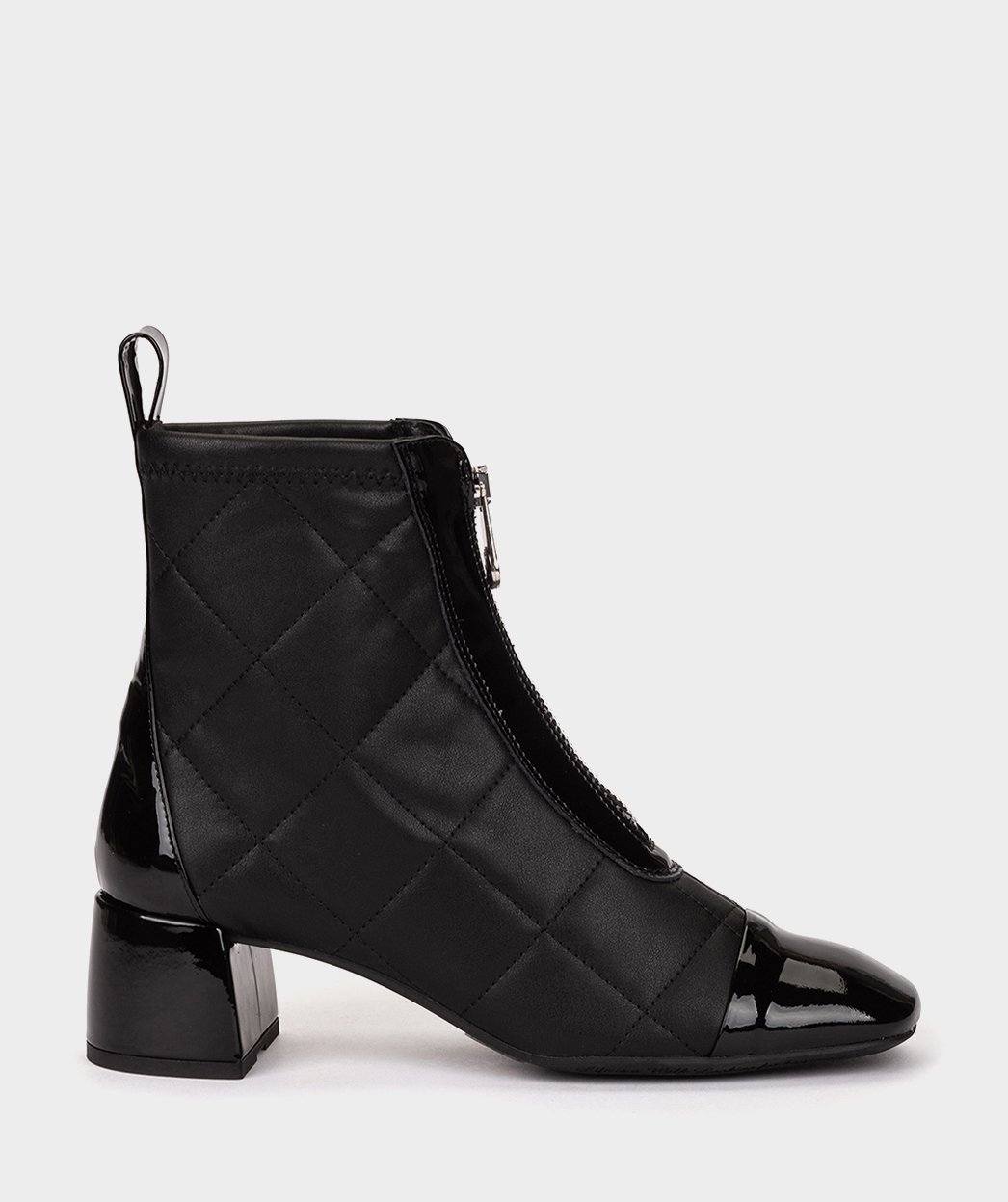 Black Quilted Fabric Ankle Boots PEDRO MIRALLES Black