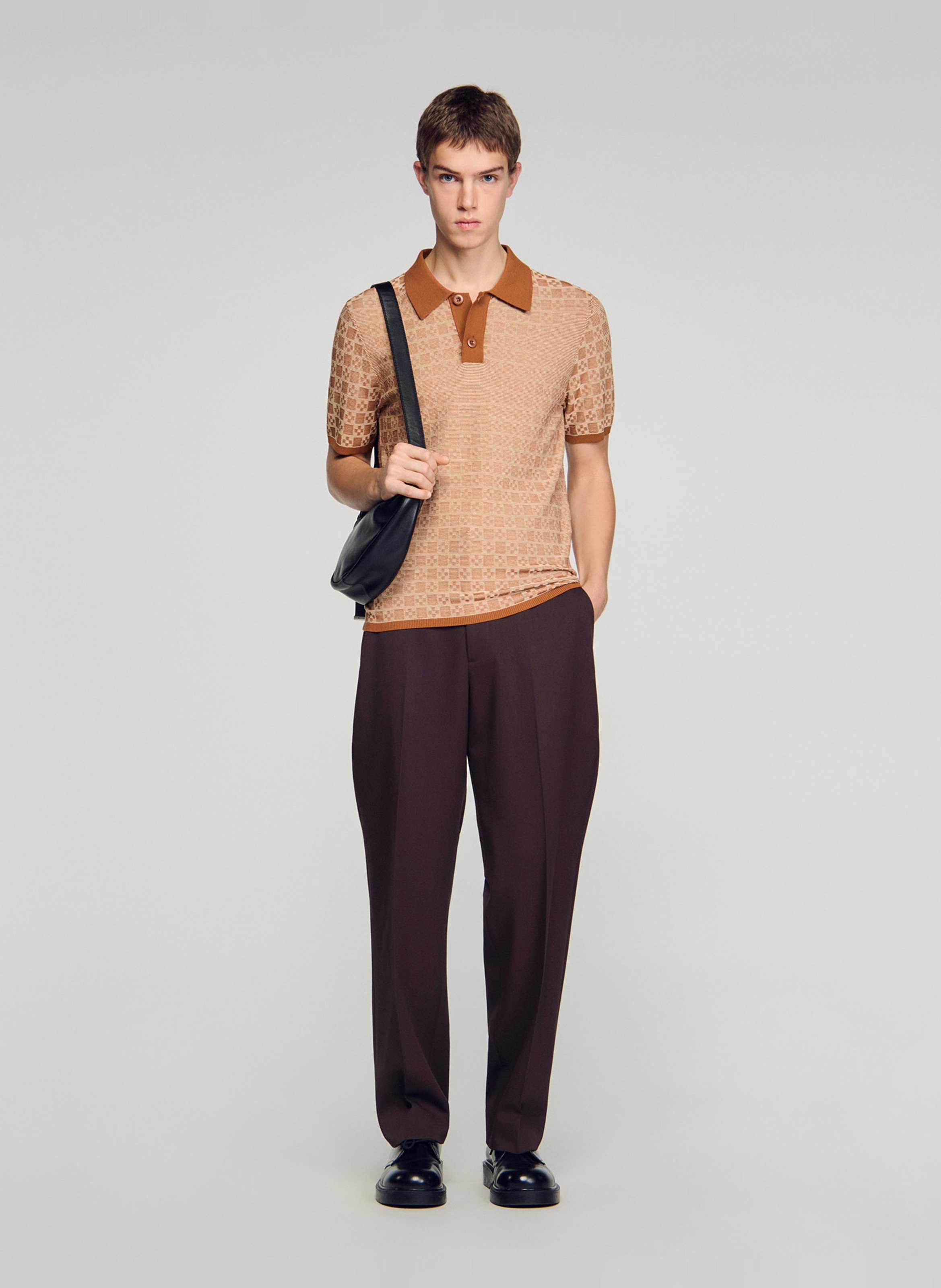 Polo regular-fit  SANDRO Brown