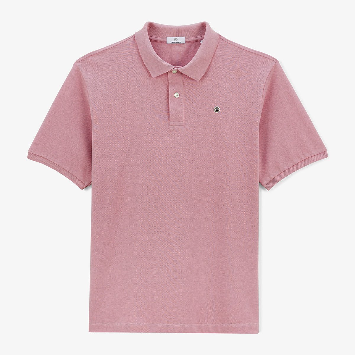 Short-sleeved piqué knit polo SERGE BLANCO Pink