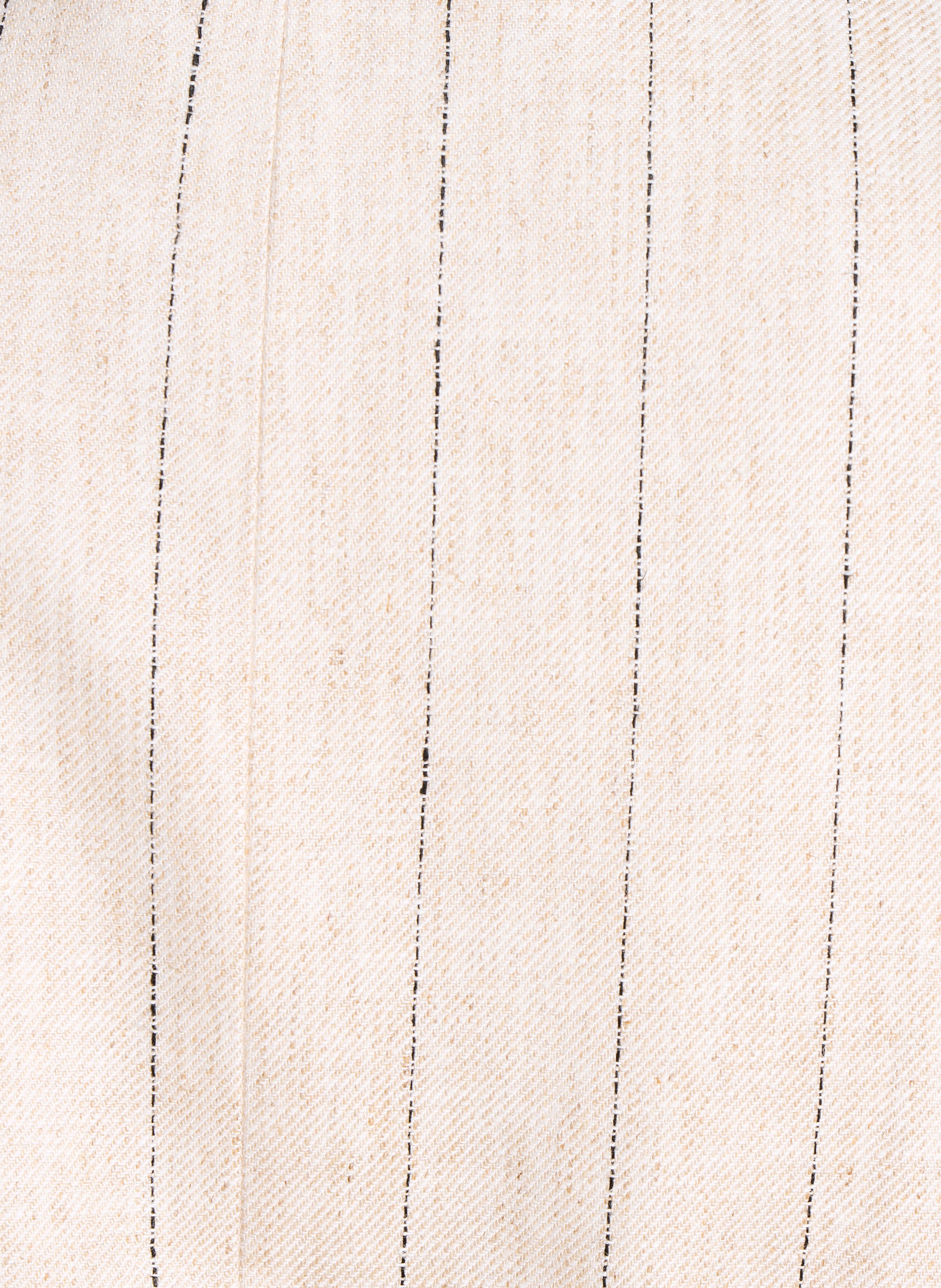 Gilet droit col V à rayures LA FEE MARABOUTEE Beige