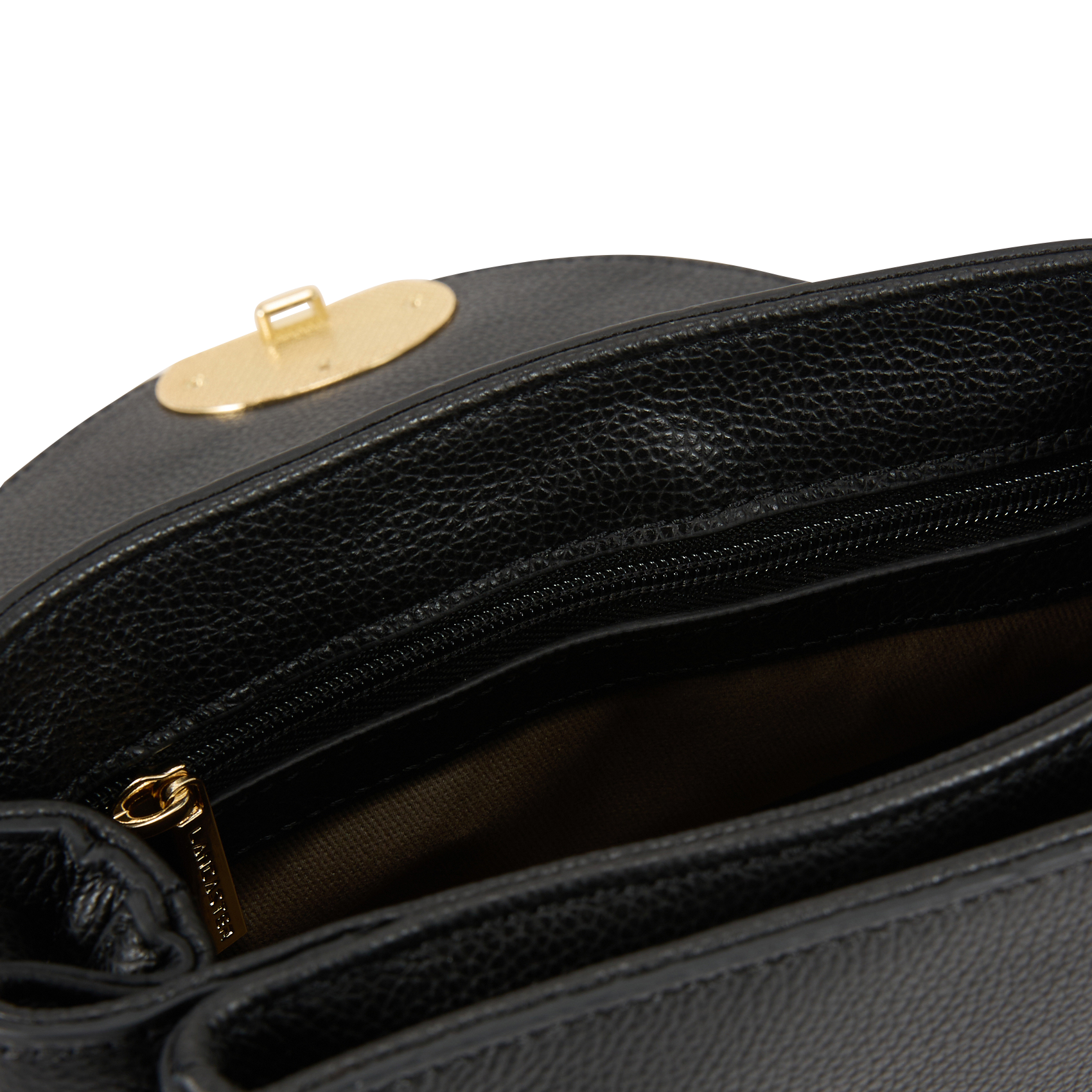 Sac bandoulière en cuir LANCASTER PARIS Noir