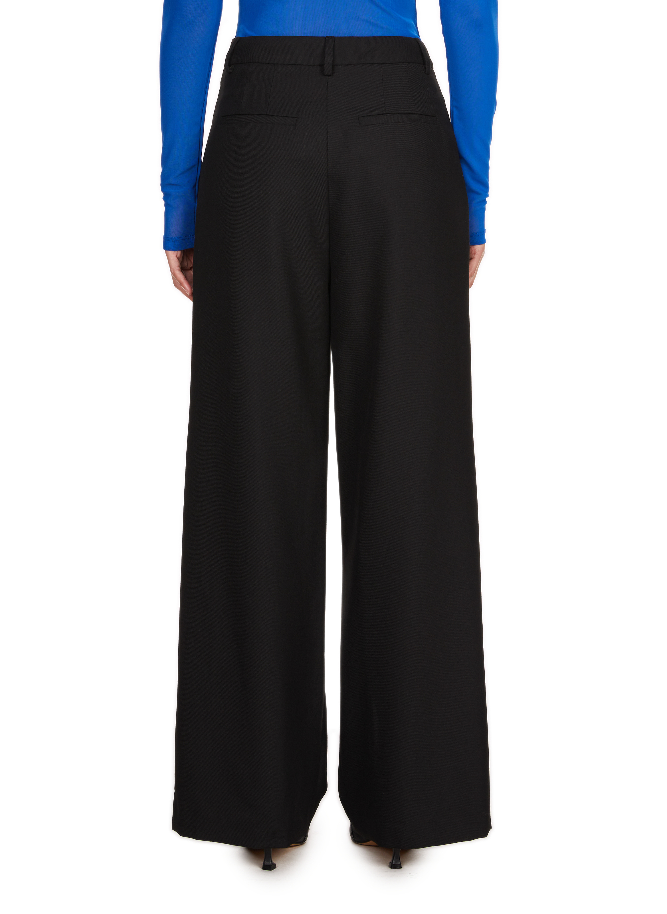 Azawood high-waisted wide-leg trousers SAISON 1865 Black
