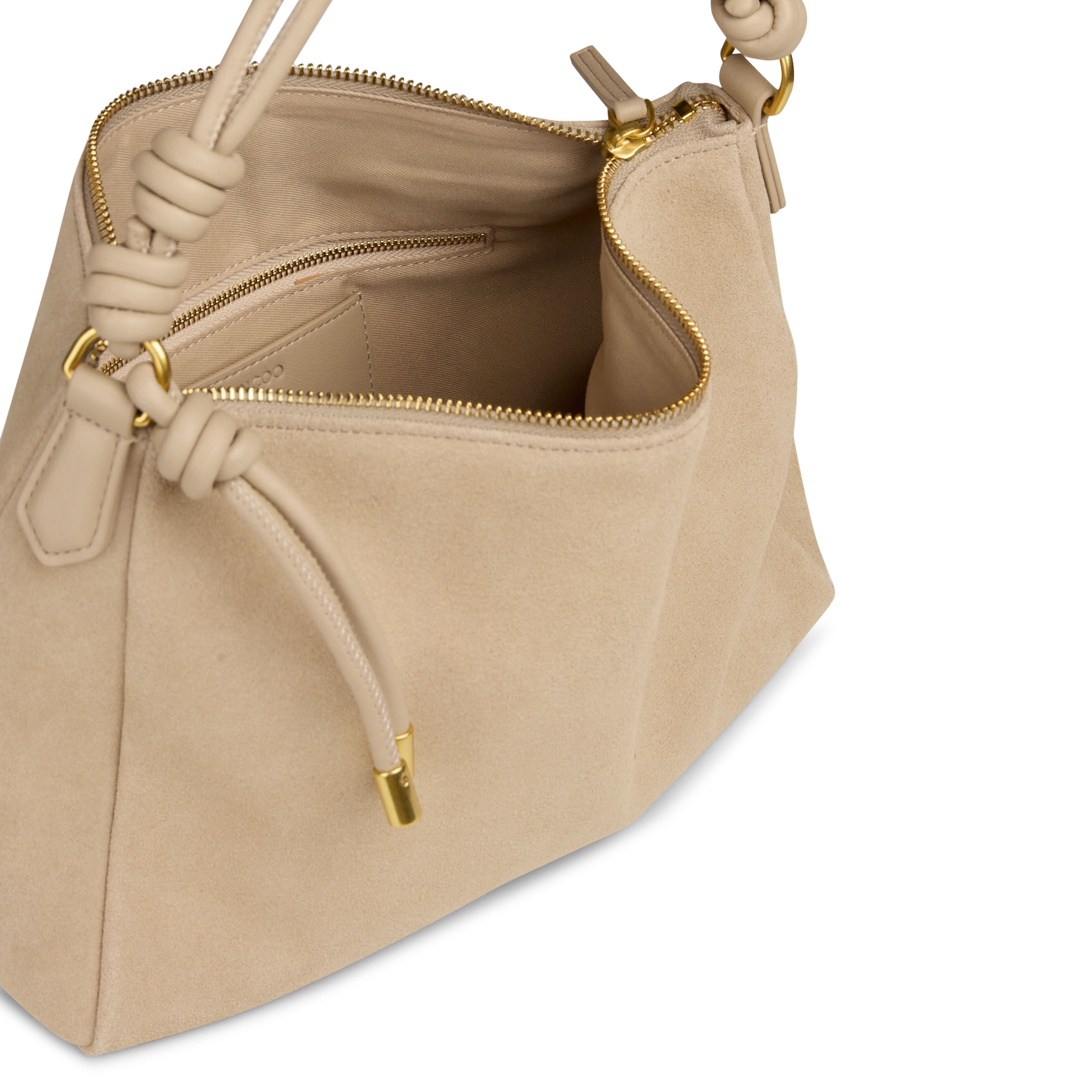Sac à main pochette en cuir SUNCOO Beige