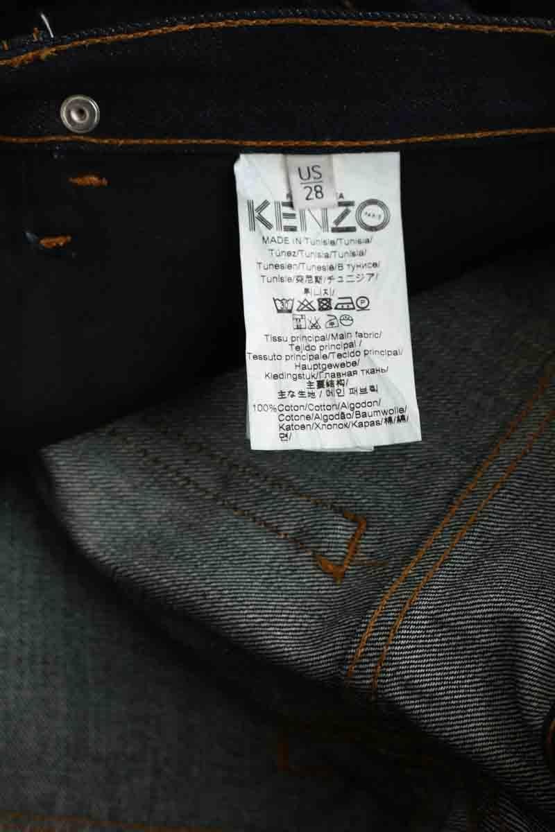 Jean droit KENZO - SECONDE MAIN Bleu