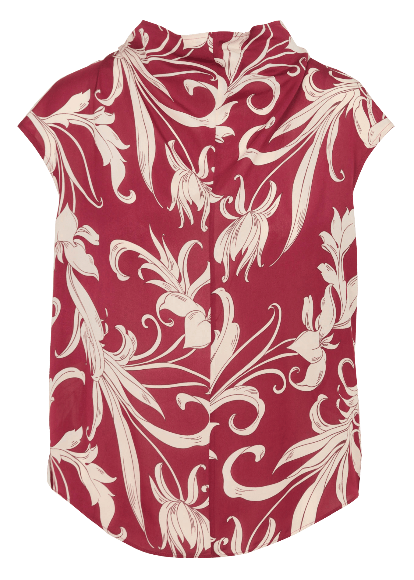 Top droit col montant imprimé ZAPA Blanc