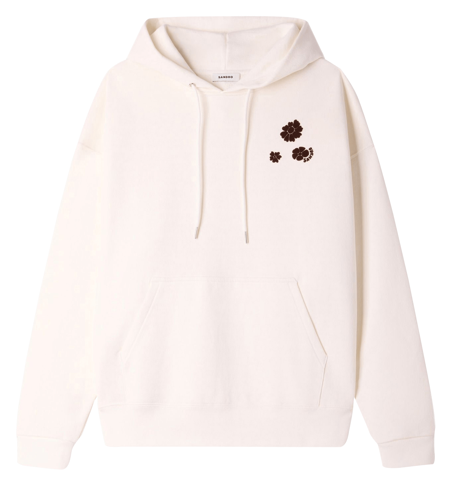 Straight-fit hoodie SANDRO Beige