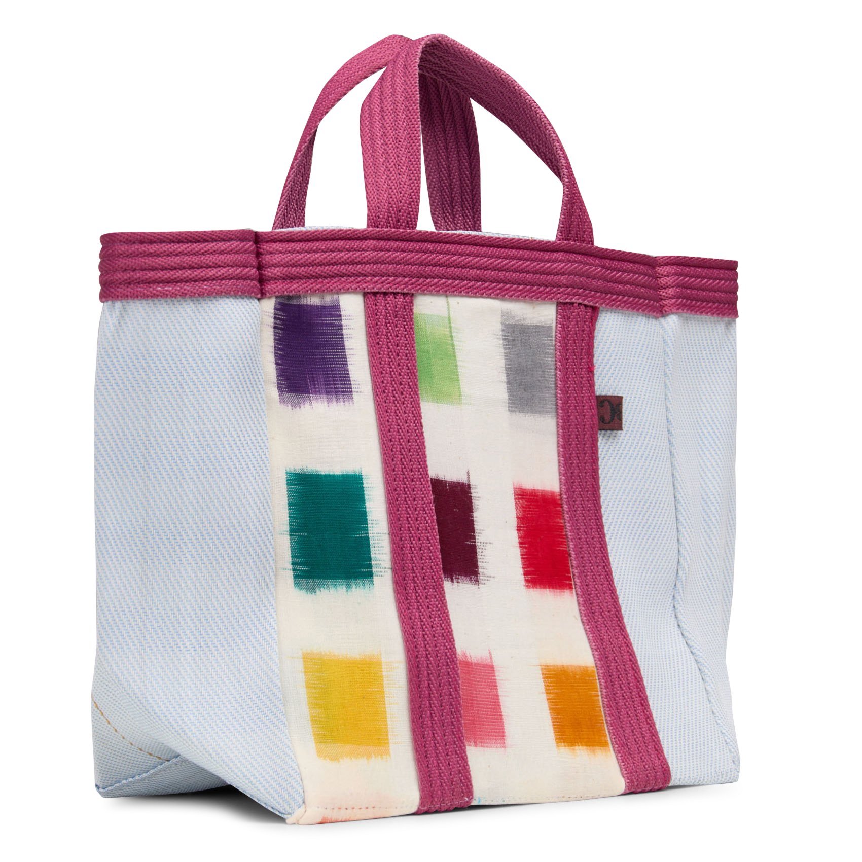 Sac cabas tissé imprimé BABACHIC BAGS Blue