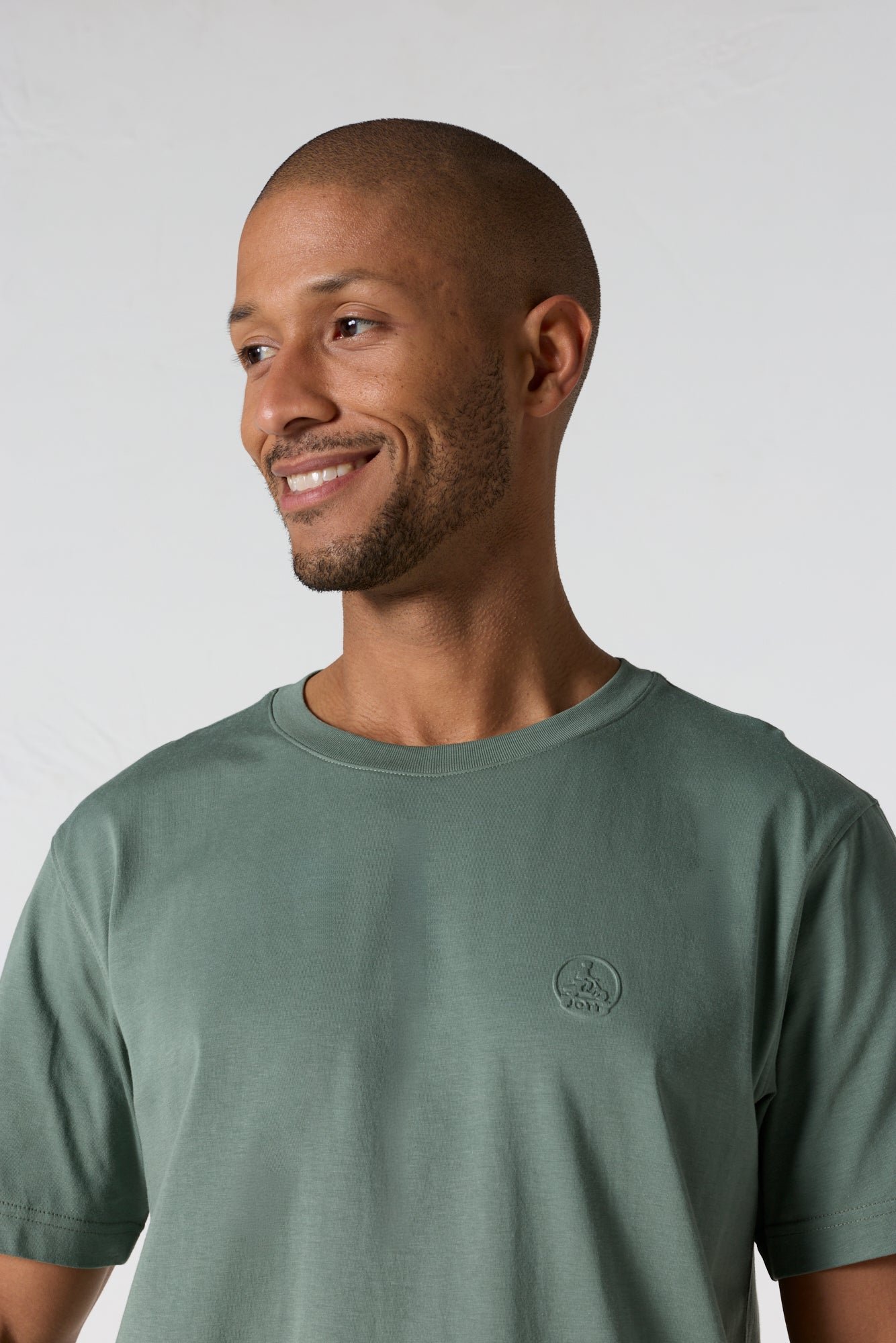 Men's round neck cotton Pedro t-shirt JOTT Green
