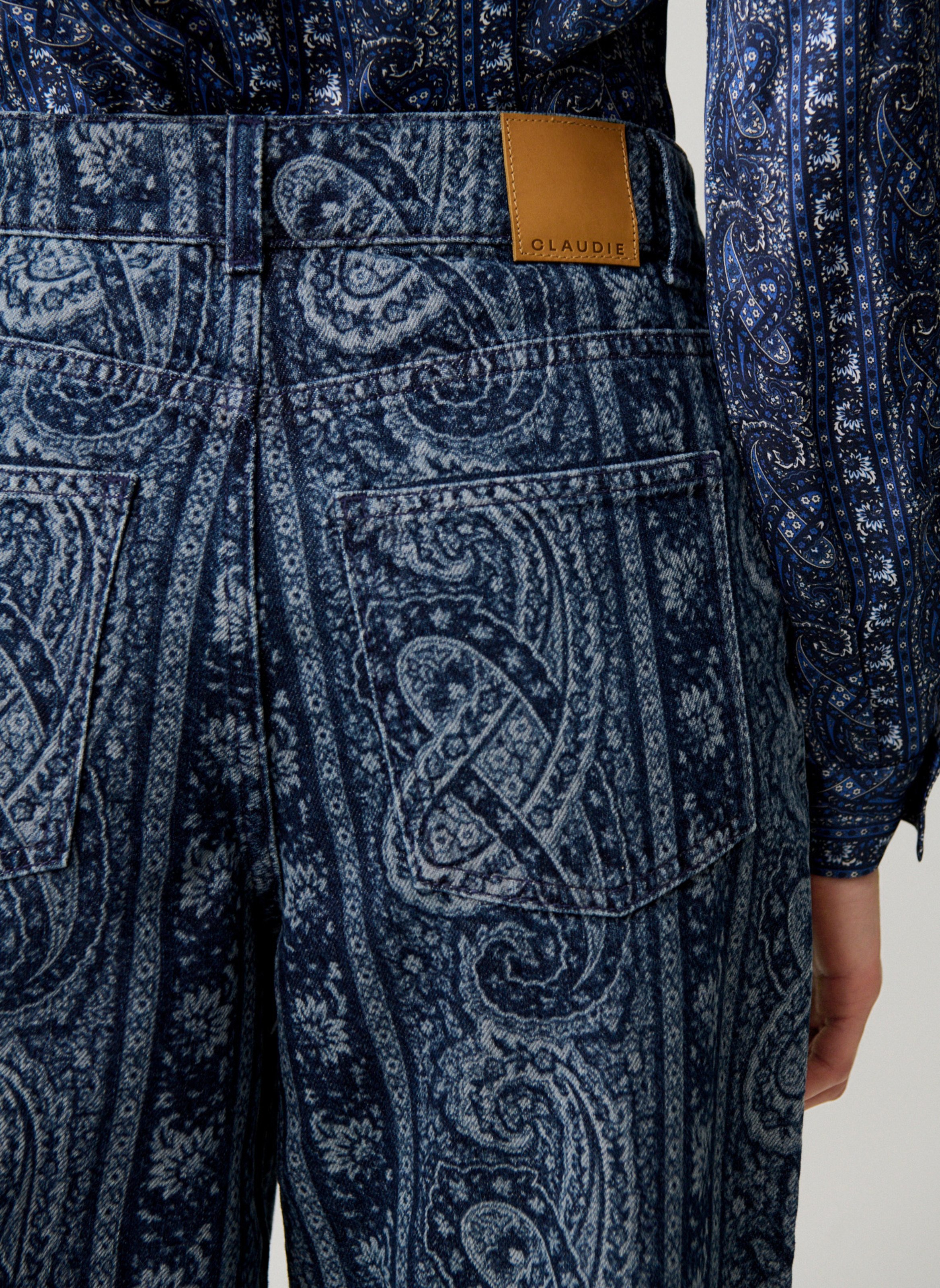 Rechte, katoenen jeans CLAUDIE PIERLOT Blauw
