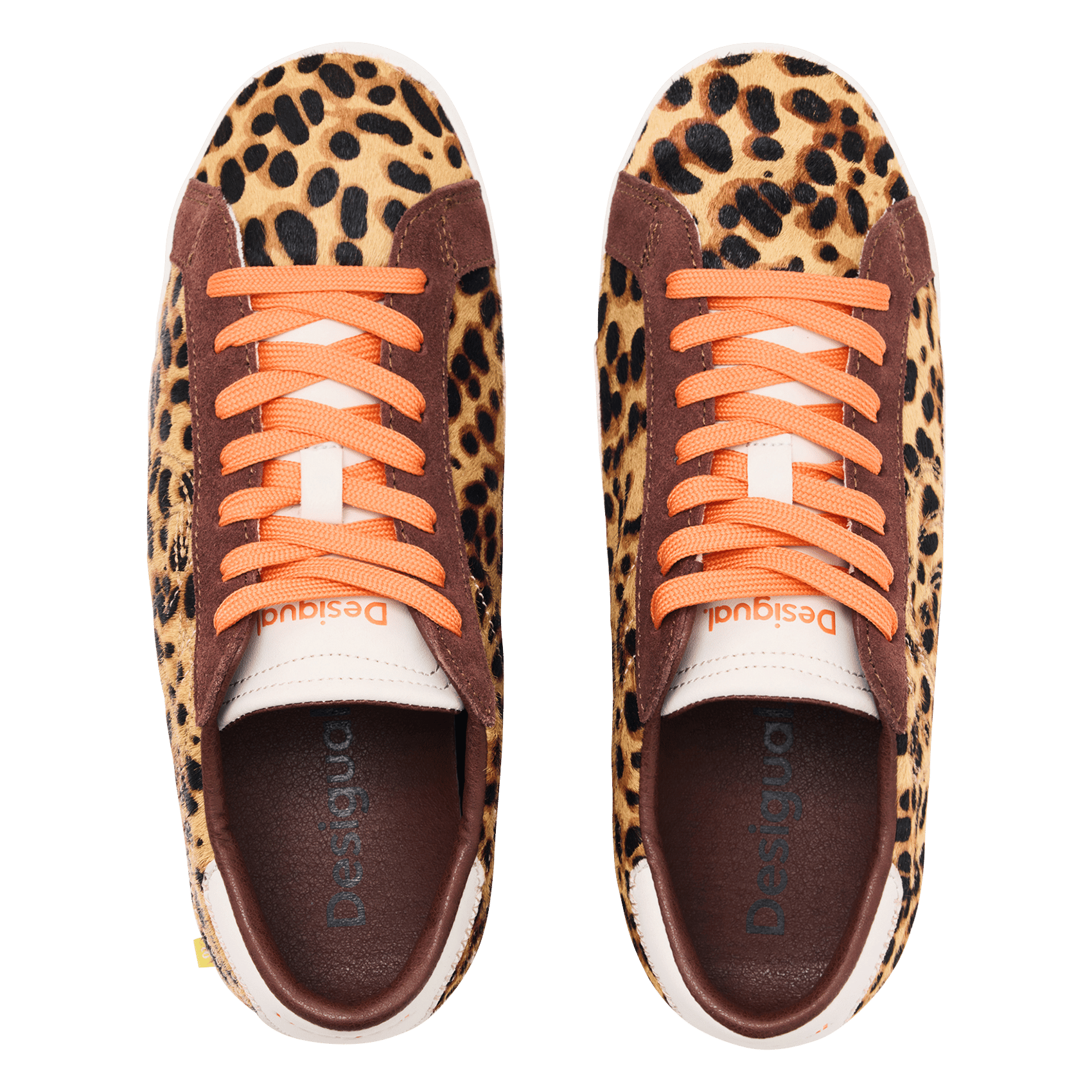 Low-top sneakers in mixed printed leather DESIGUAL Multicolored