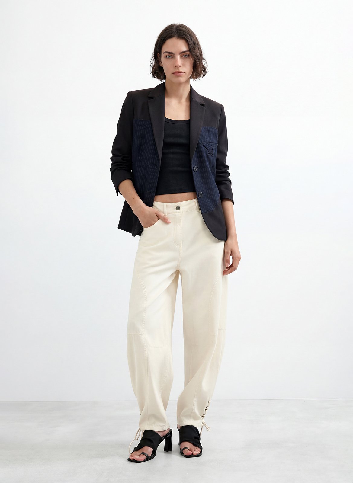 Veste col tailleur  DESIGUAL Bleu