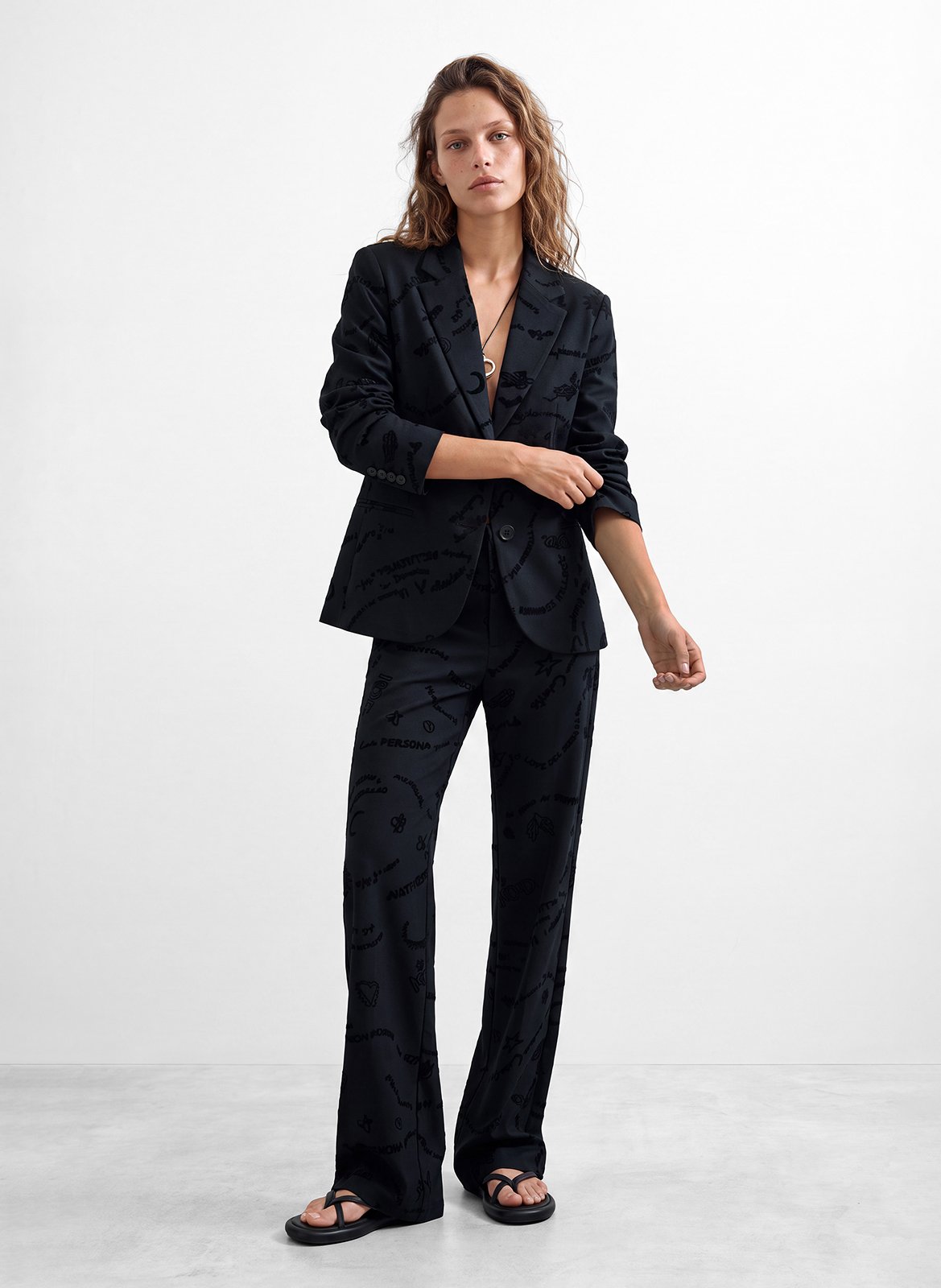 Veste col tailleur DESIGUAL Noir
