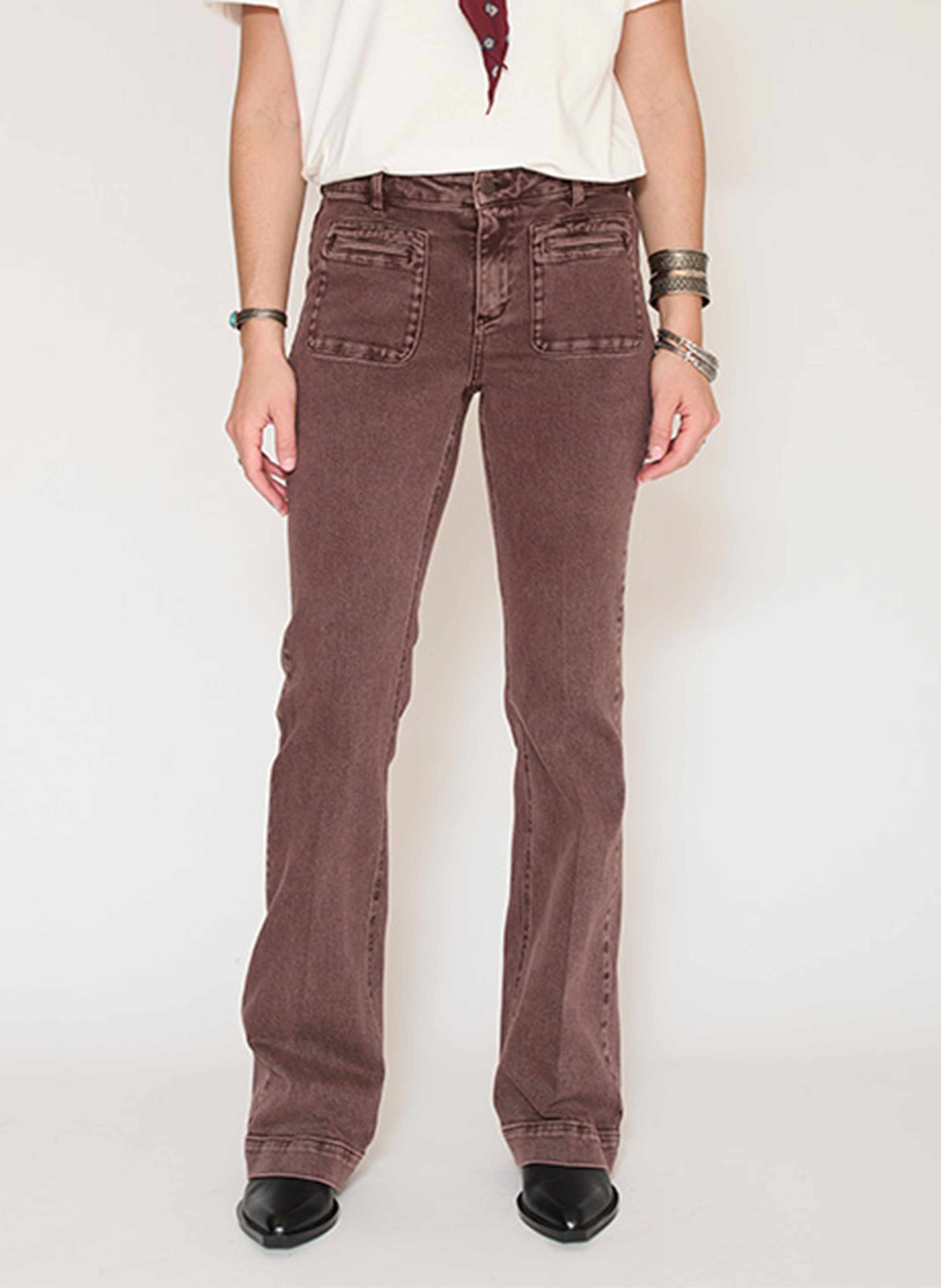 Ausgestellte Jeans aus Baumwolle MKT