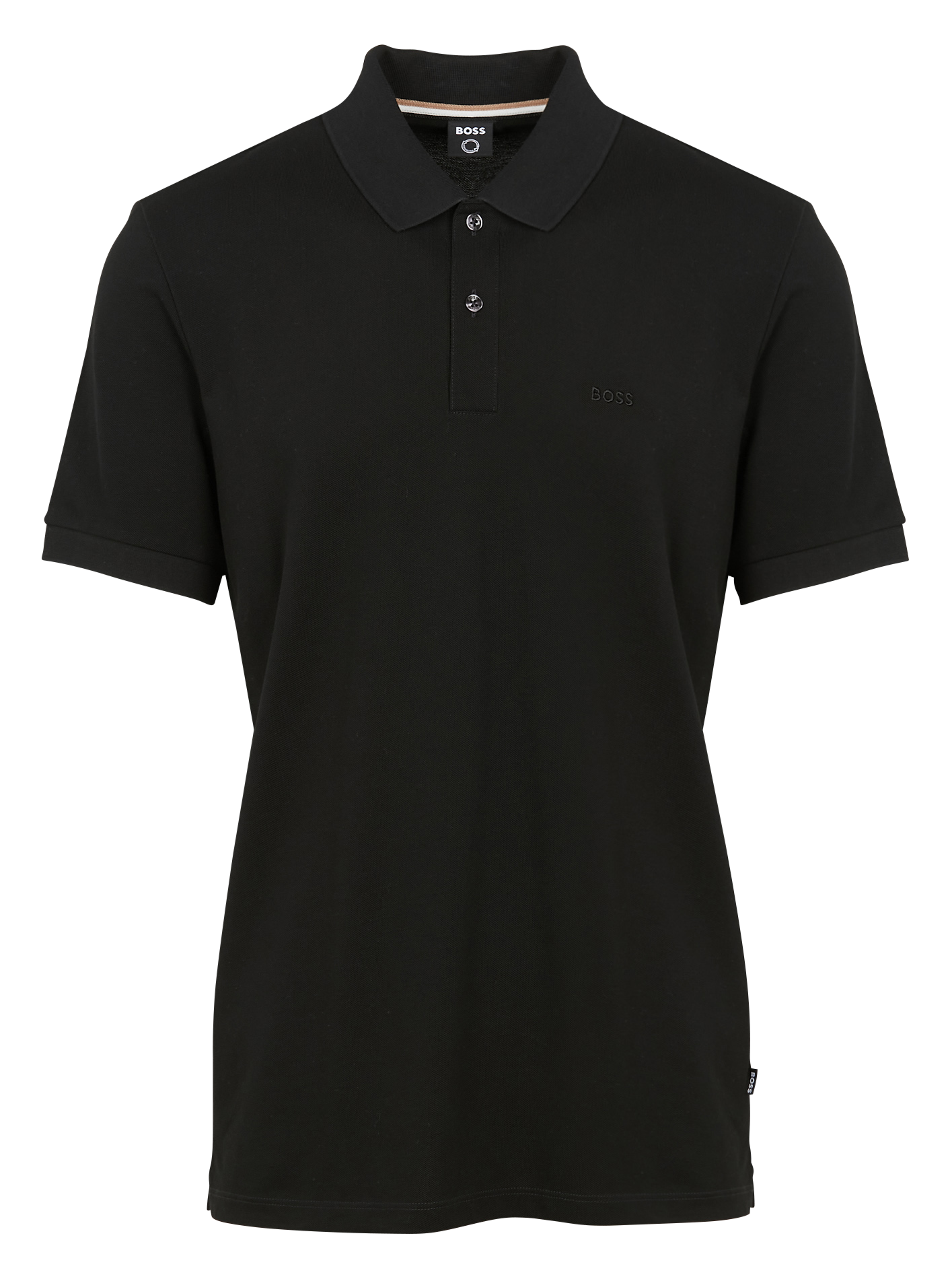 Regular-fit organic cotton polo shirt BOSS Black