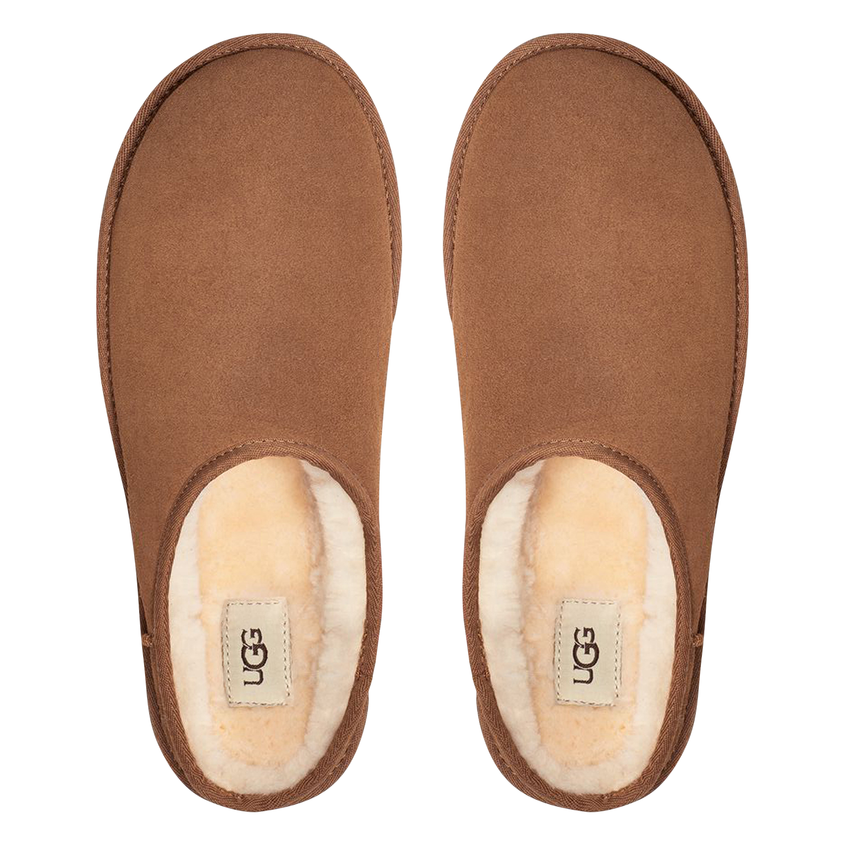 Leather slippers UGG Brown