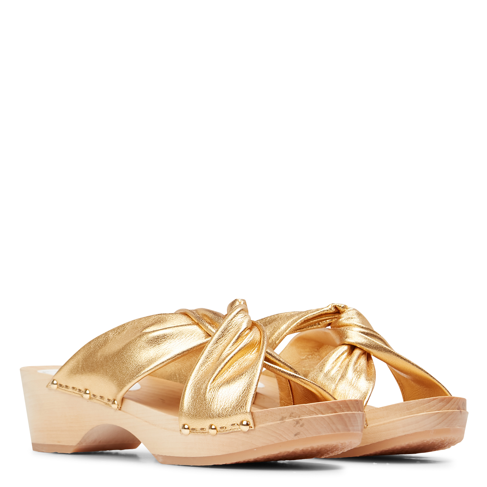 Heeled open clog mules SABOTS YOUYOU Golden