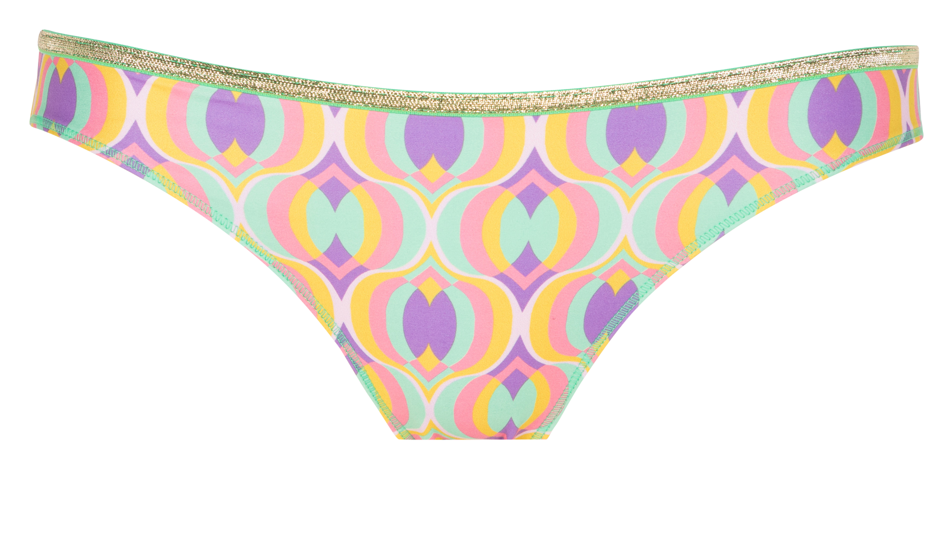 Bikinihose mit Print Mehrfarbig