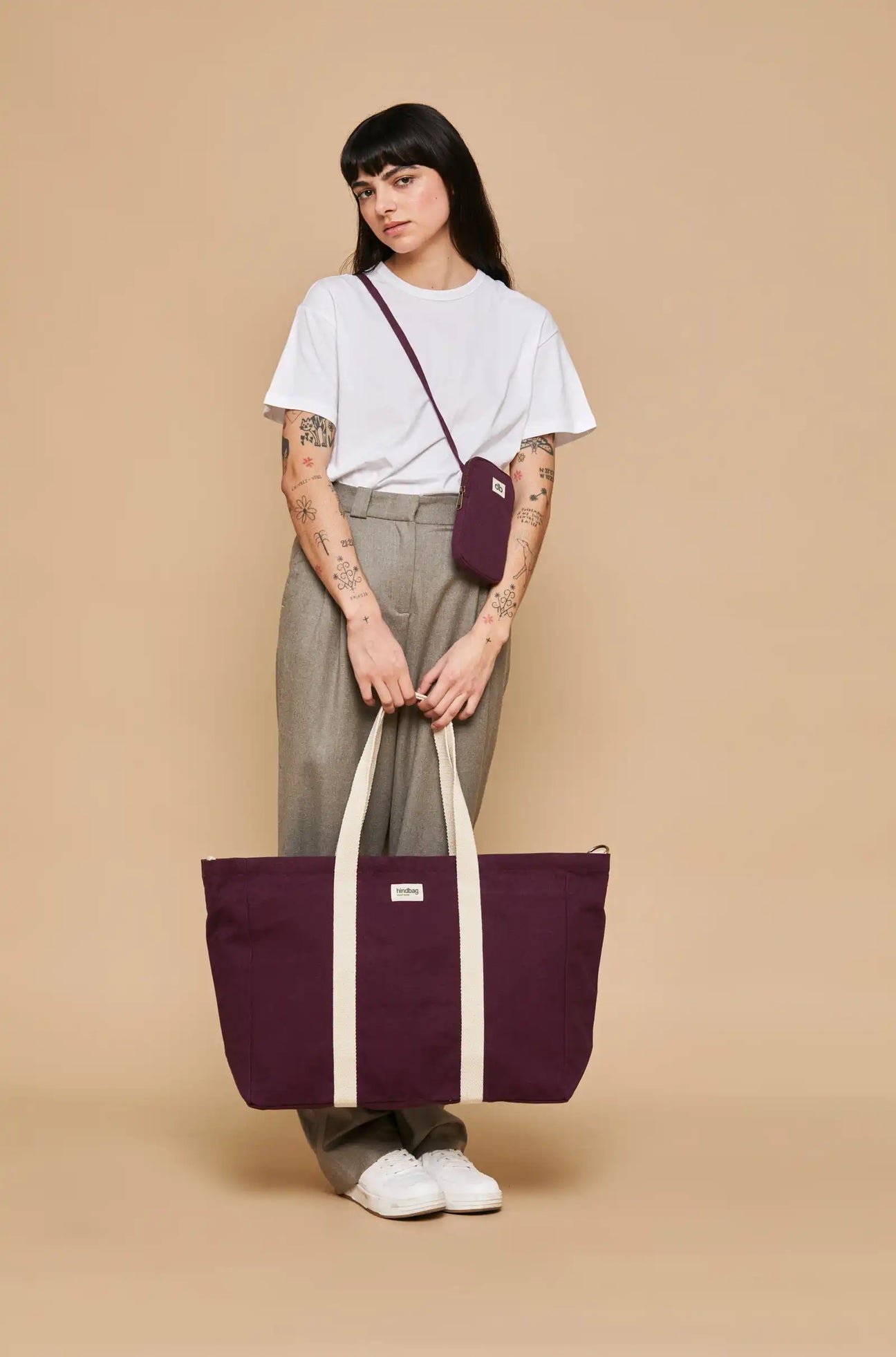Cotton tote bag Purple
