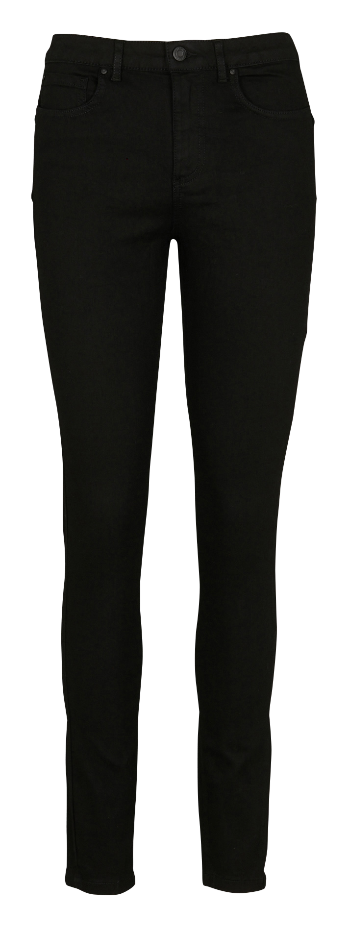 Jean slim en coton mélangé Noir