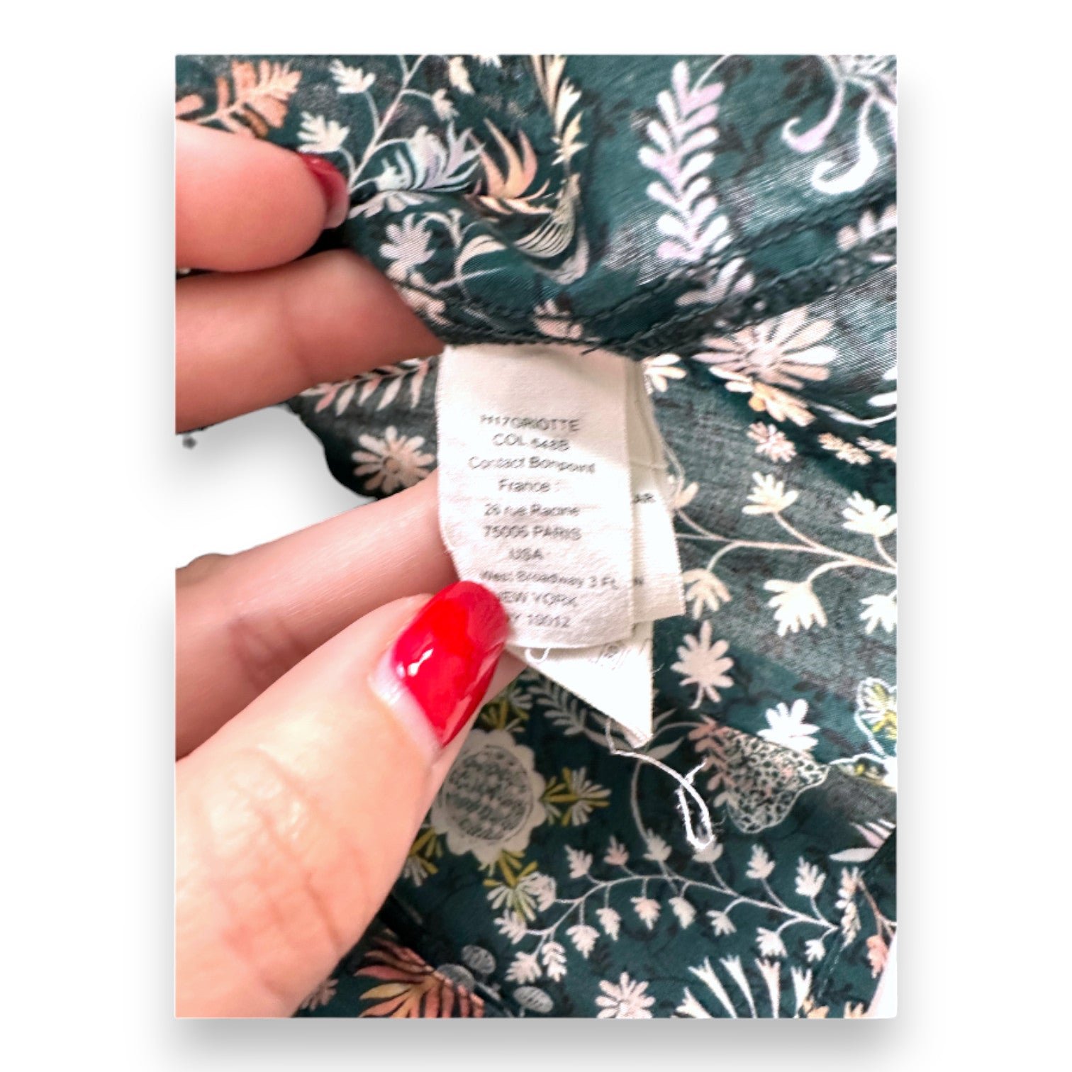 Green baby blouse - 6 months BONPOINT - Seconde Main Green