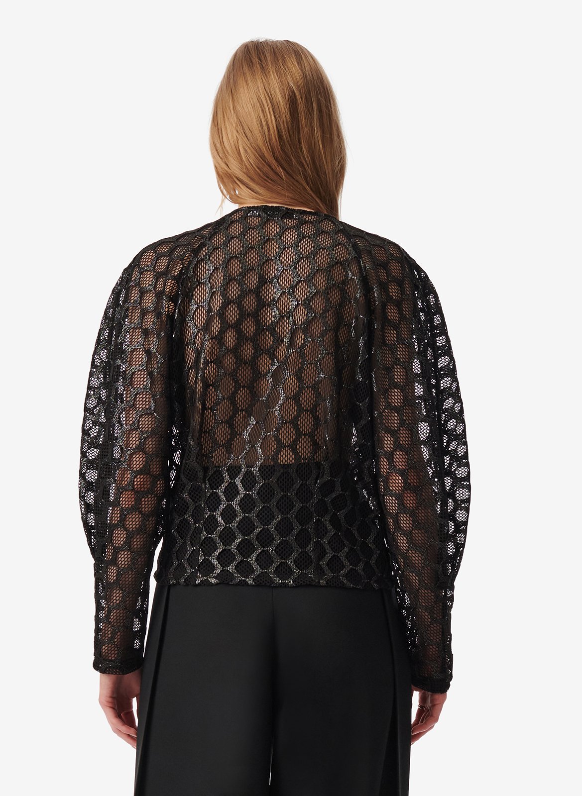 Straight V-neck top IRO Black