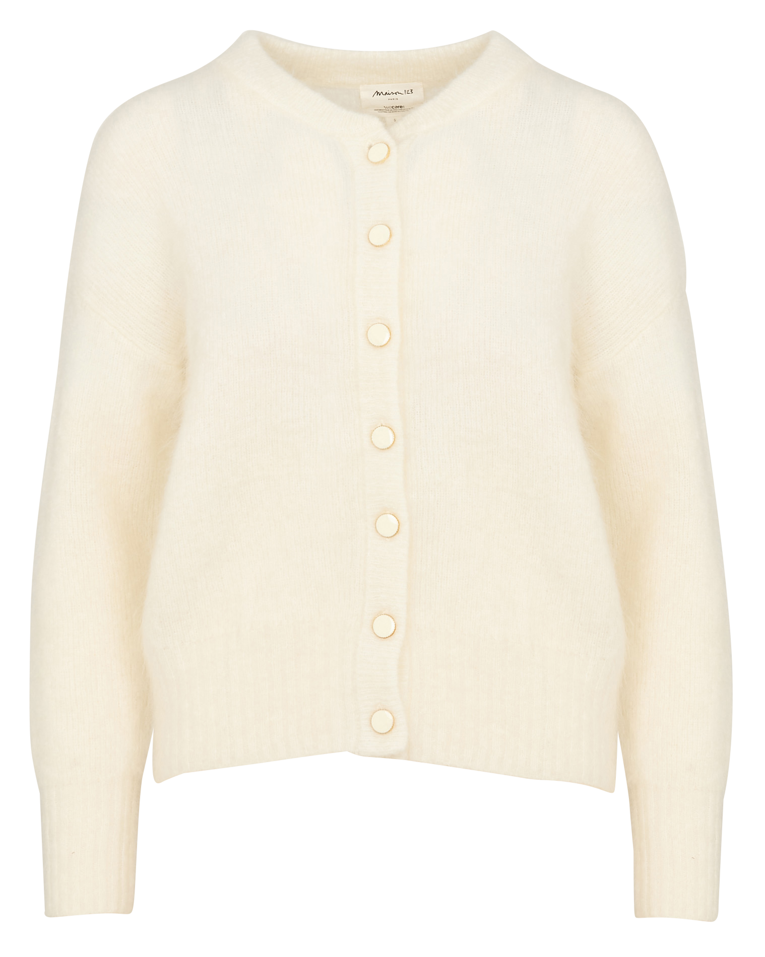 Gilet col rond MAISON 123 Beige