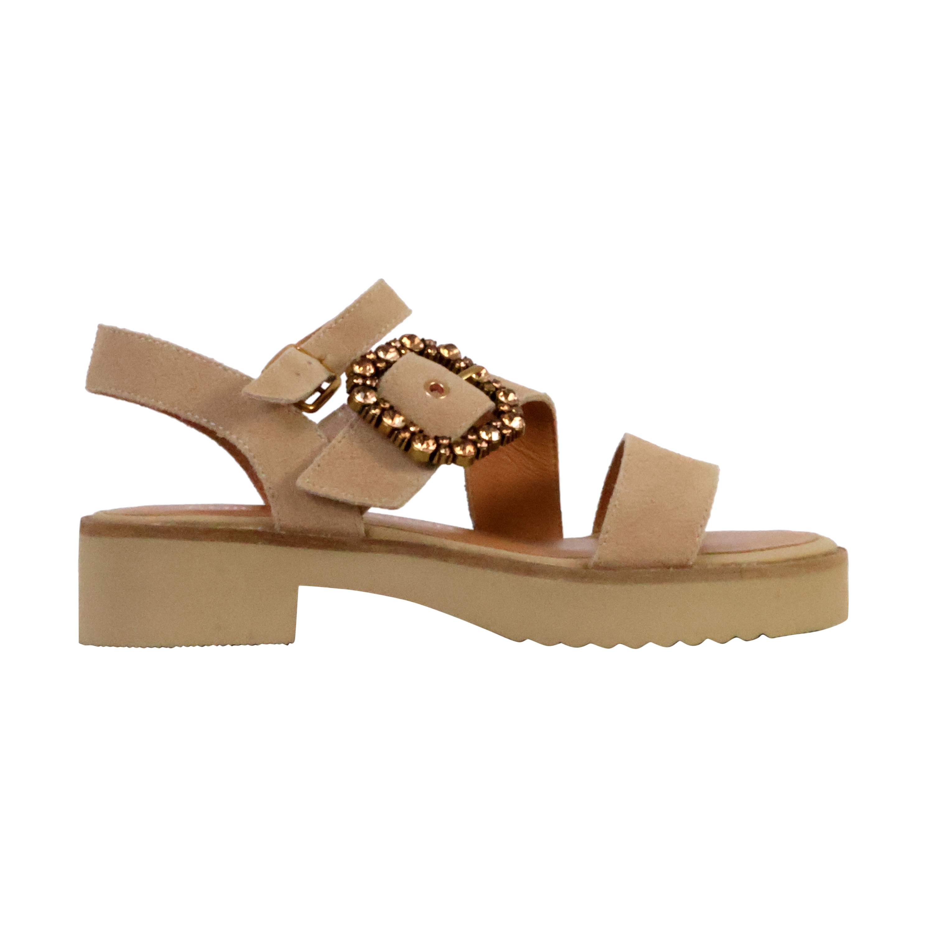 Valancia leather sandals EMILIE KARSTON Beige