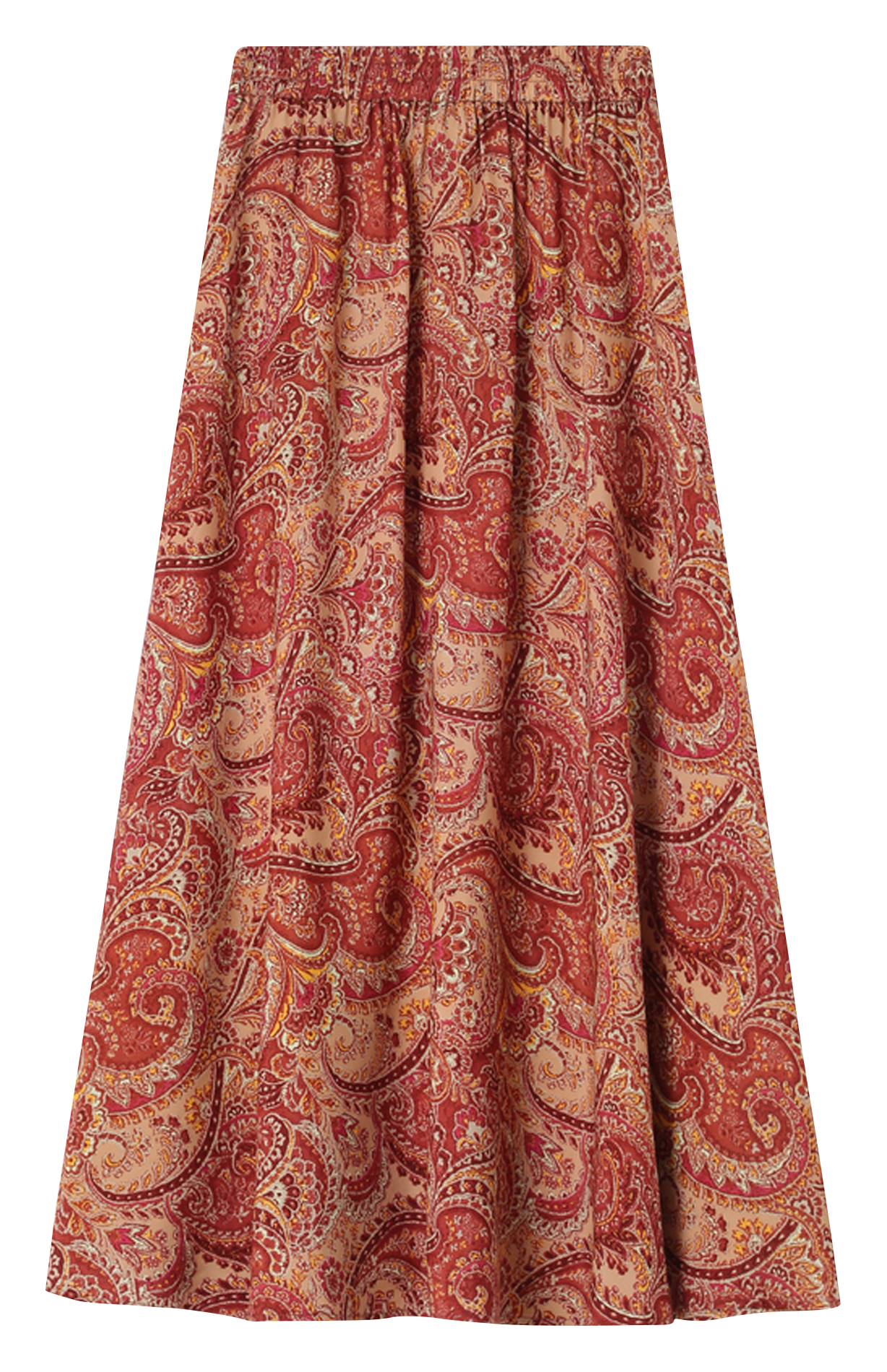 Jupe longue à motif GRACE ET MILA Marron