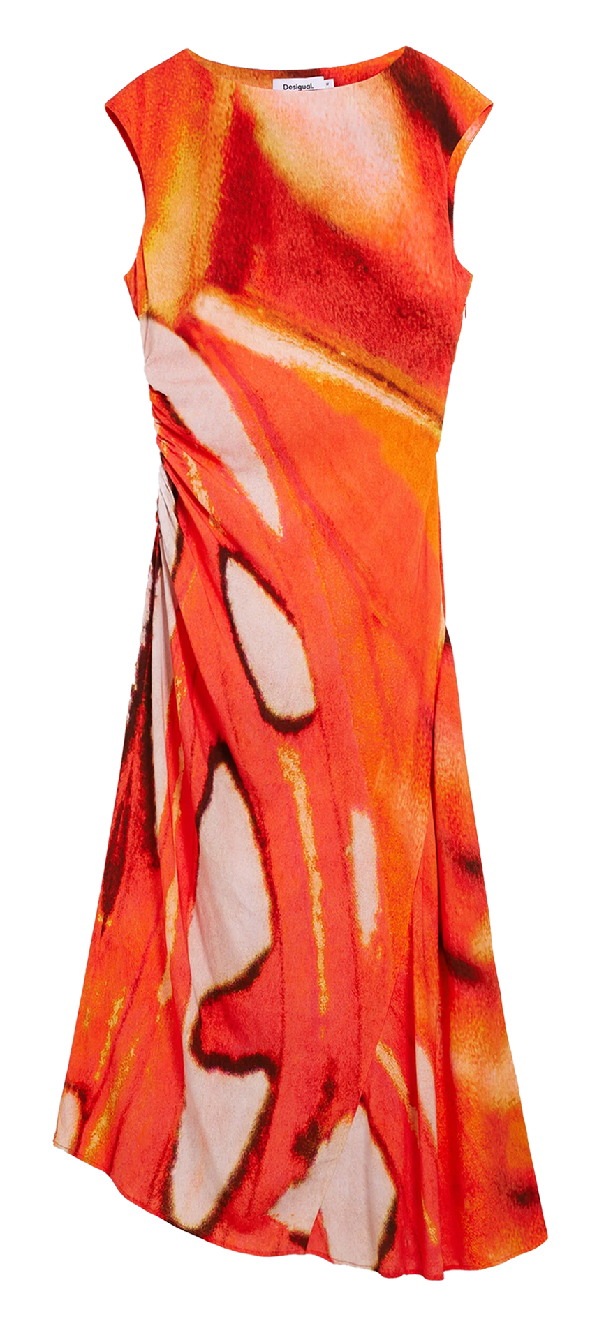 Robe longue imprimée  DESIGUAL Orange