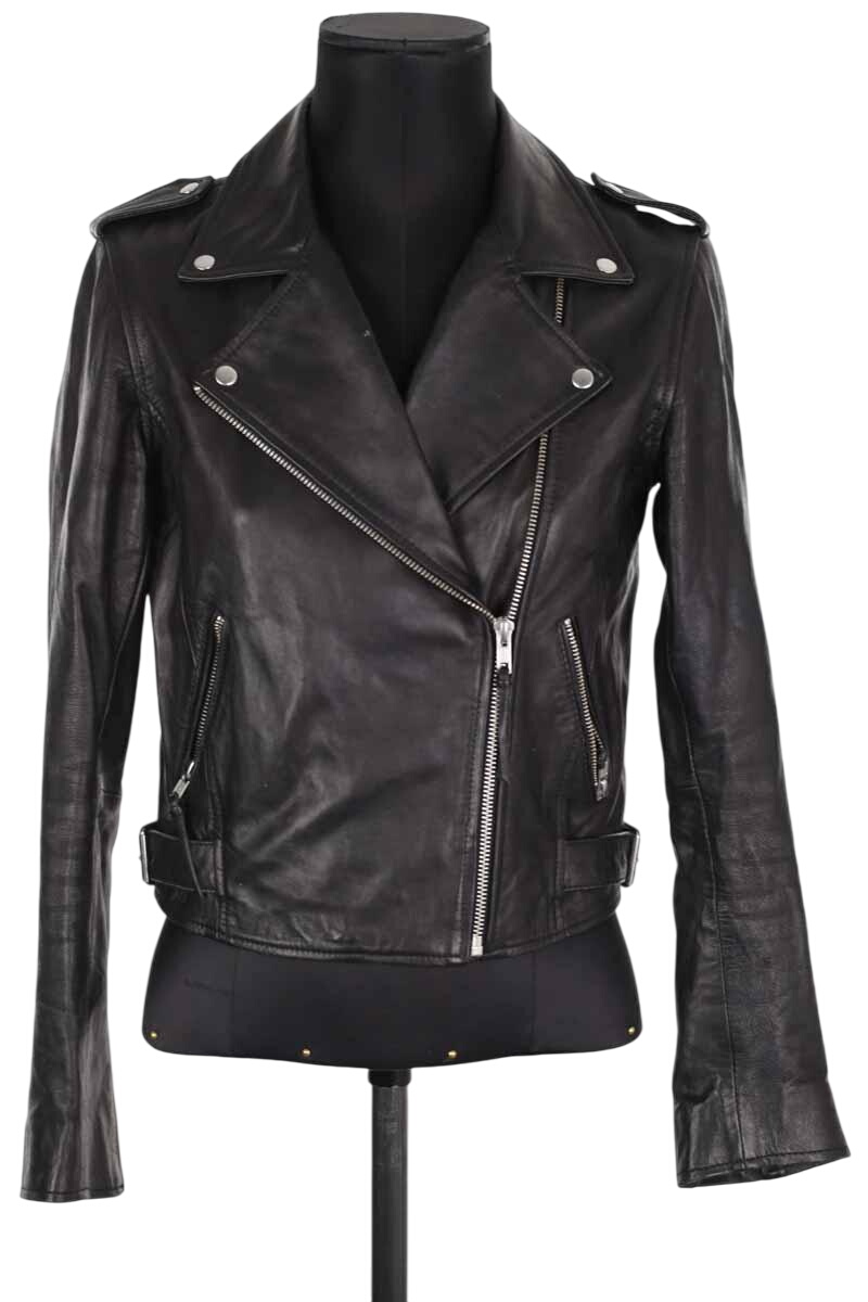 Leather jacket SEZANE - Seconde main Black