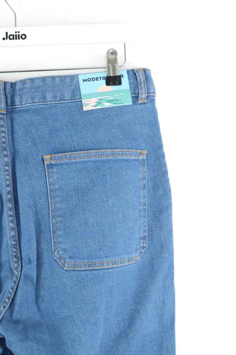 Cotton straight jeans MODETROTTER - Seconde Main Blue