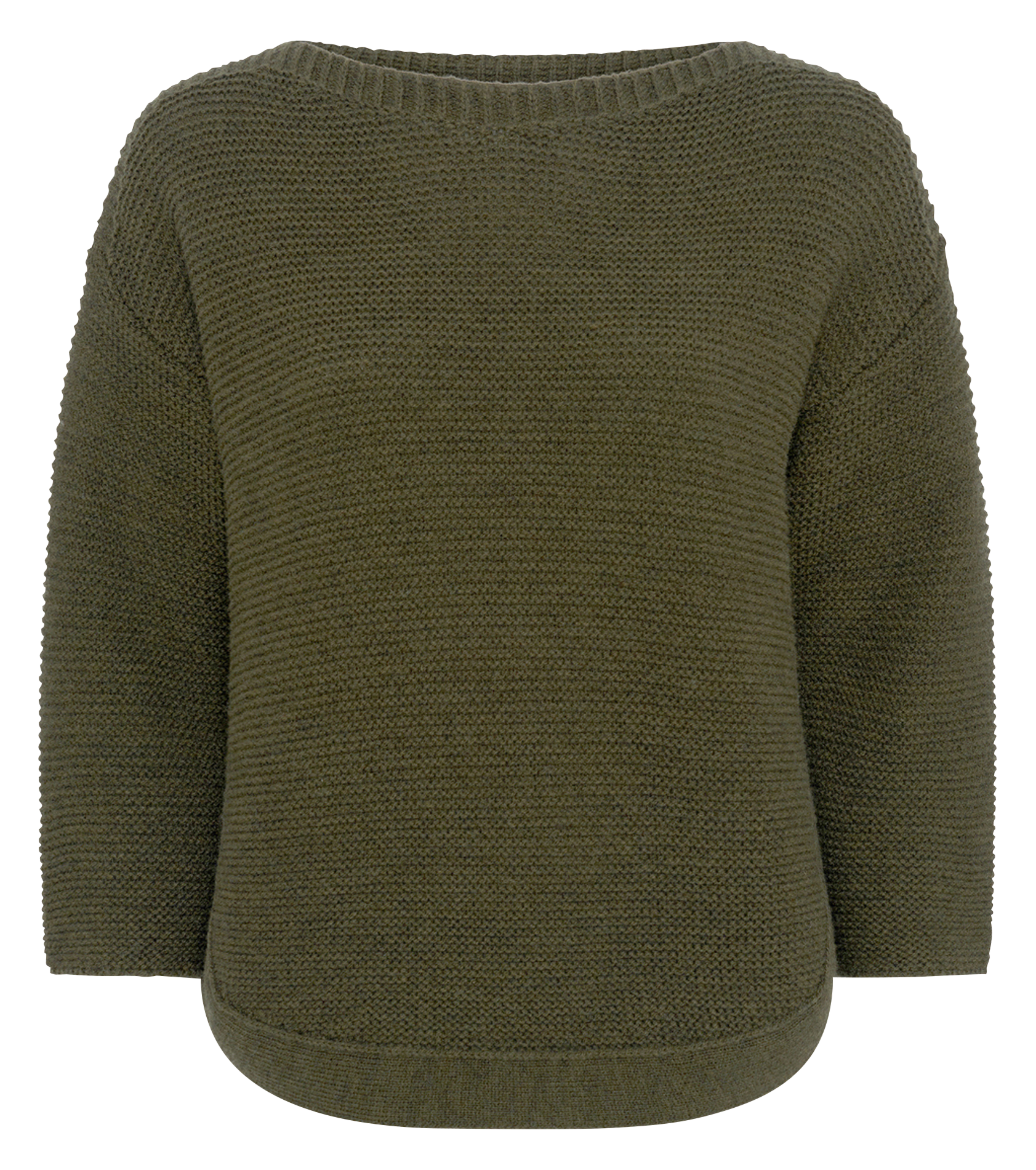 Pull col rond en laine mélangée GERARD DAREL Kaki