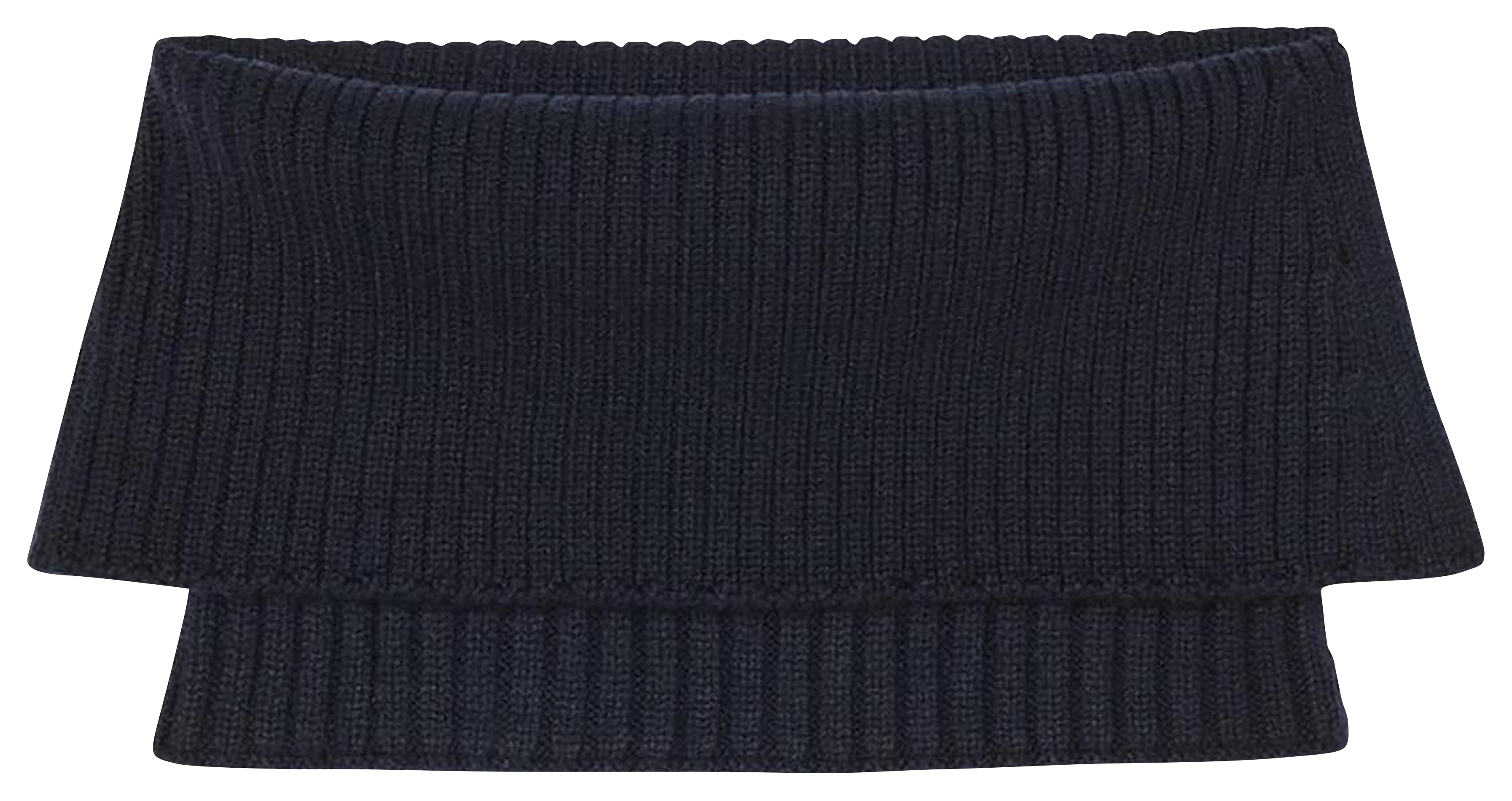 Geribbelde effen coltrui Blauw