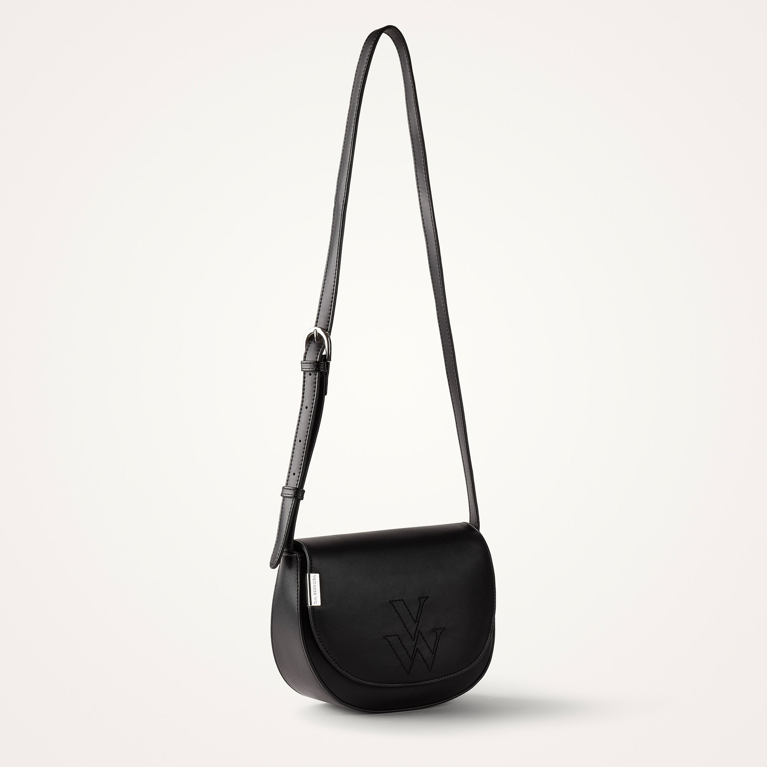 Suede shoulder bag VANESSA WU Black
