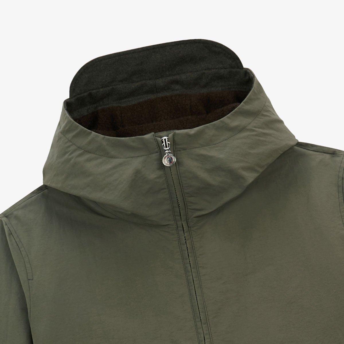 Water-repellent fleece parka SERGE BLANCO Green