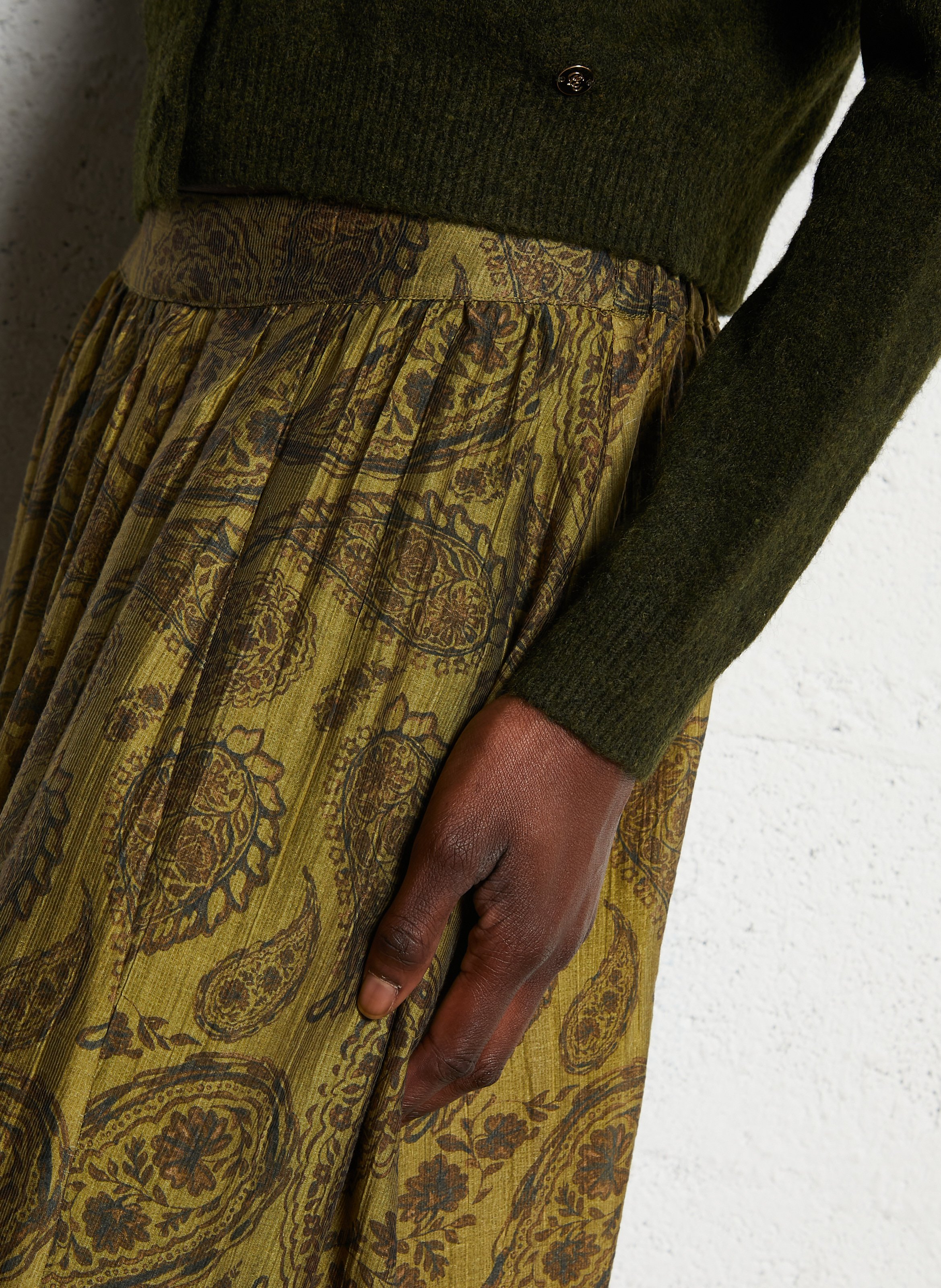 Jupe midi imprimée LA PETITE ETOILE Multicolore