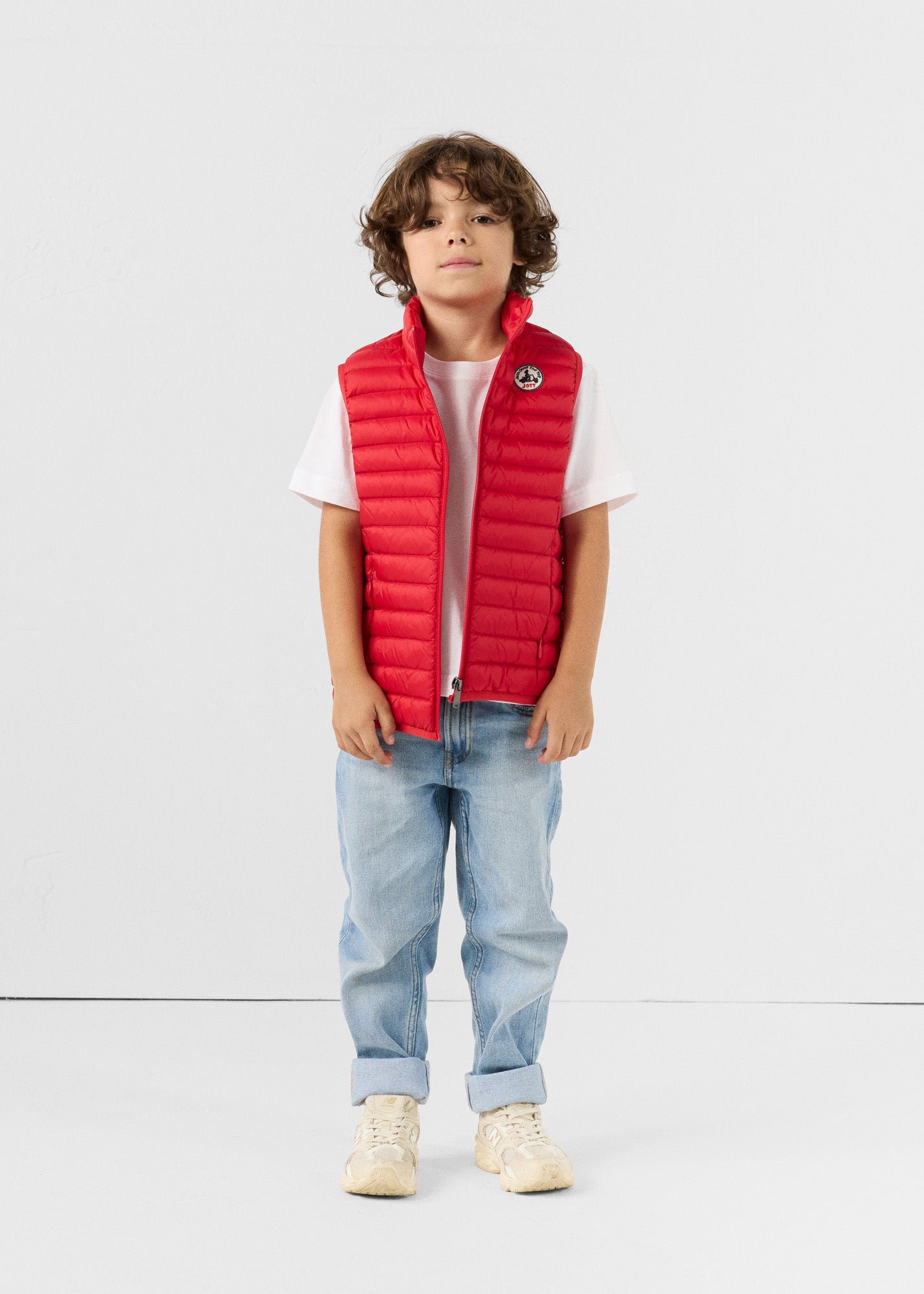 Zoe children's sleeveless puffer jacket JOTT Red