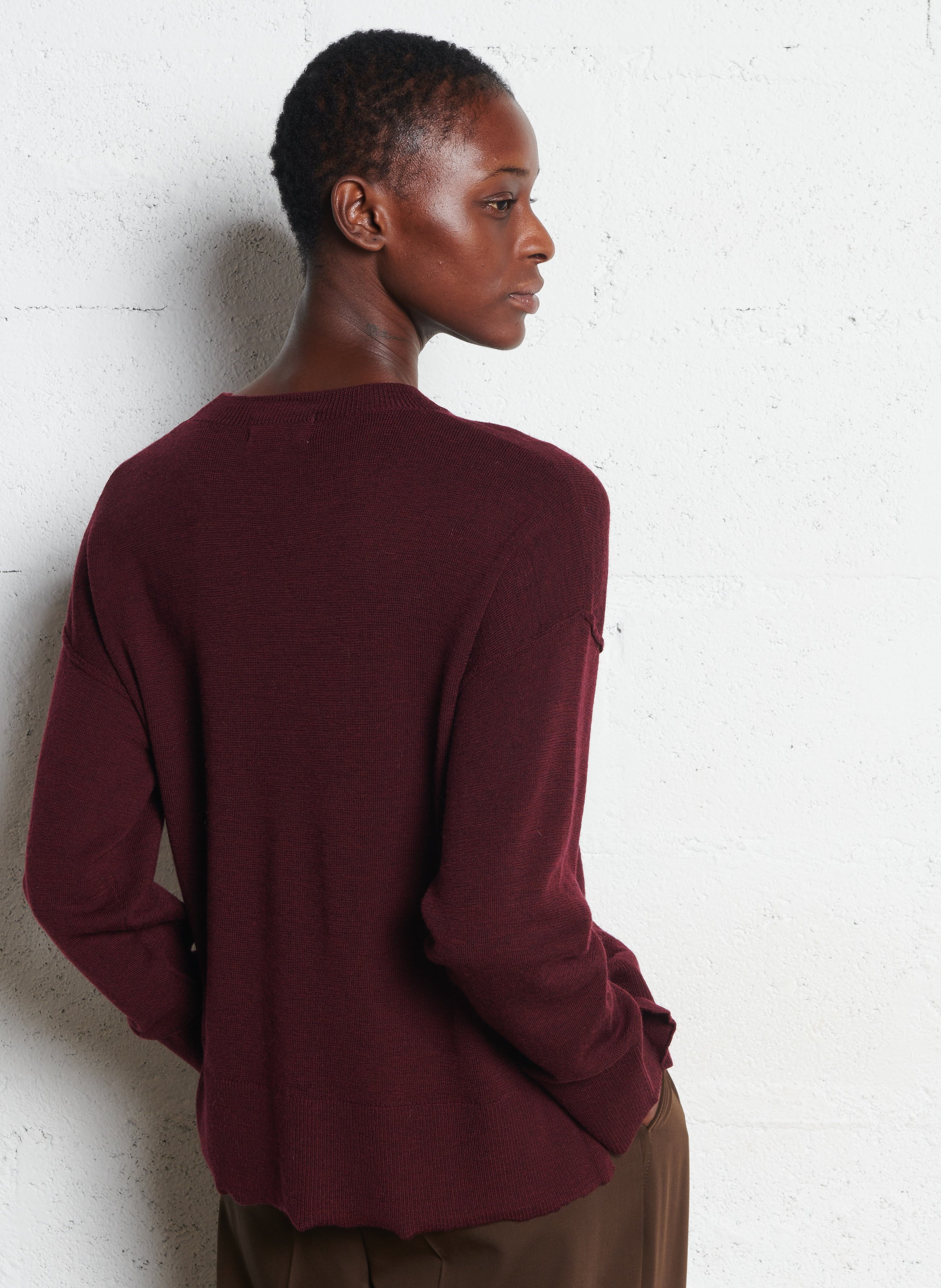 Alpaca wool sweater MAISON ANJE Blue