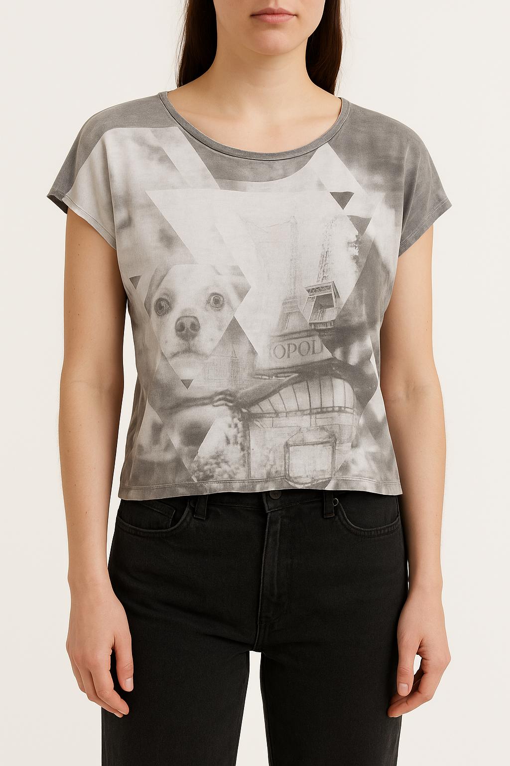 Tommy Badge T-shirt COMPTOIR DES COTONNIERS - Seconde main Grey