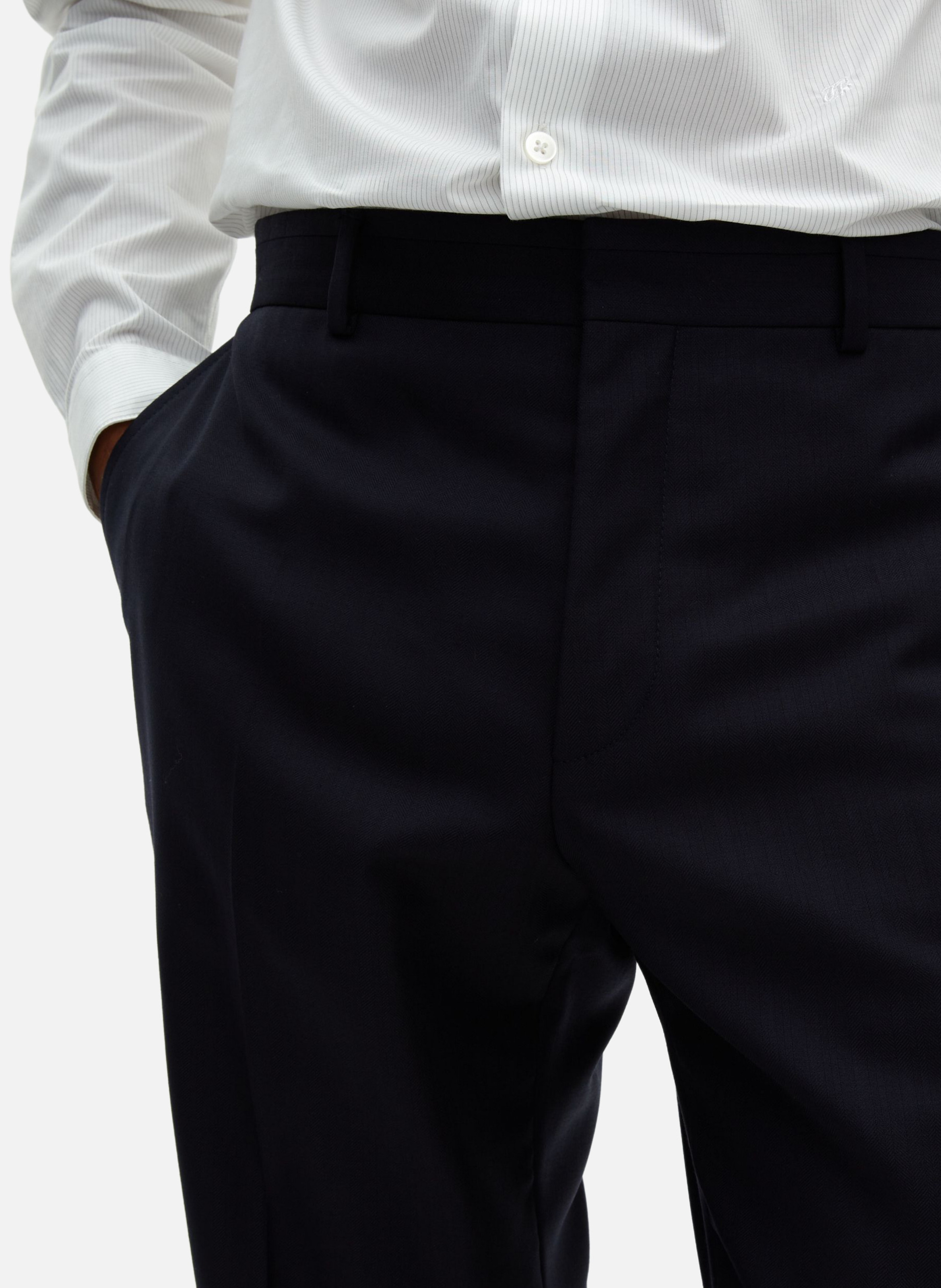 Slim-fit wool suit trousers THE KOOPLES Blue