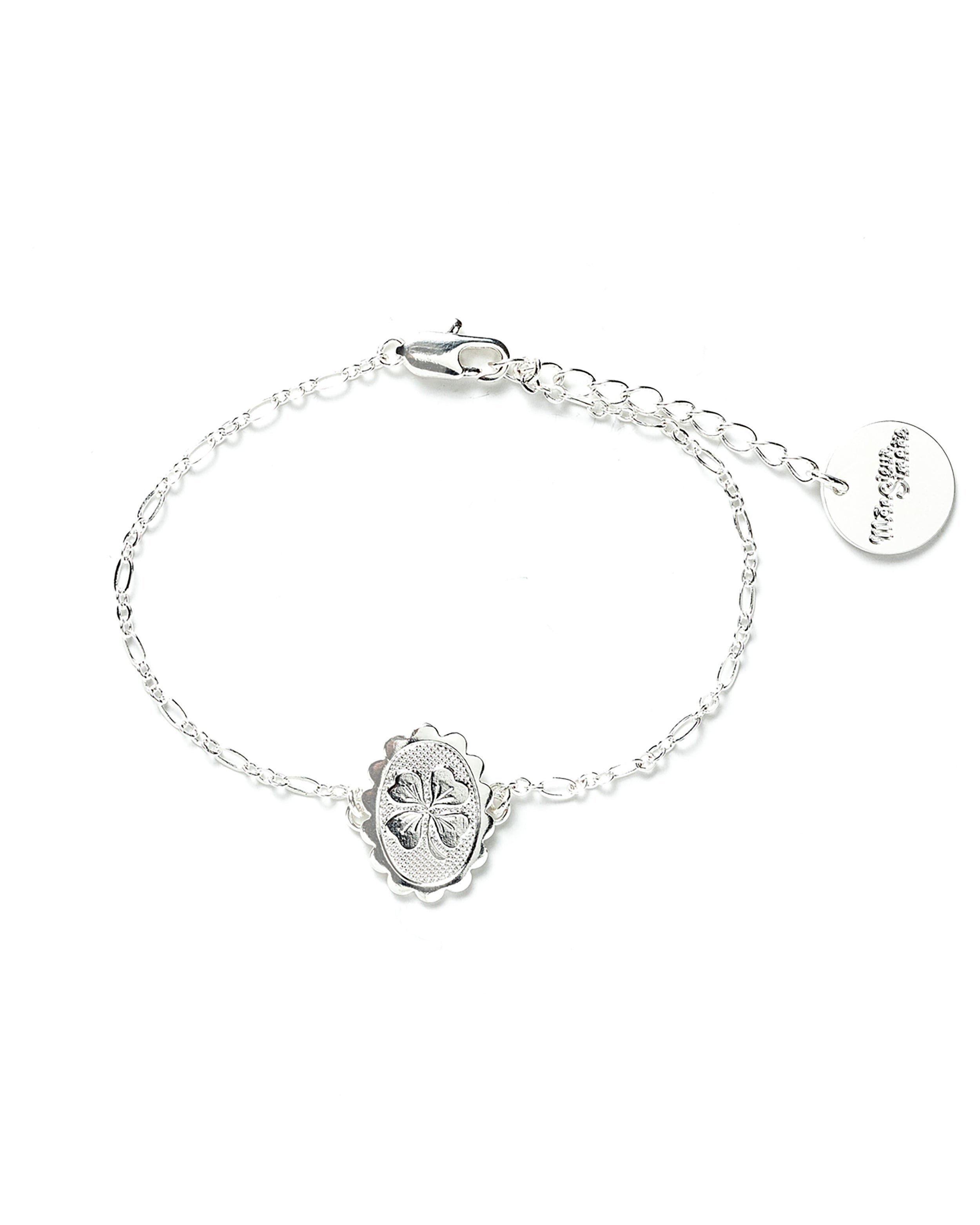 Gold-plated enamel clover bracelet MONSIEUR SIMONE