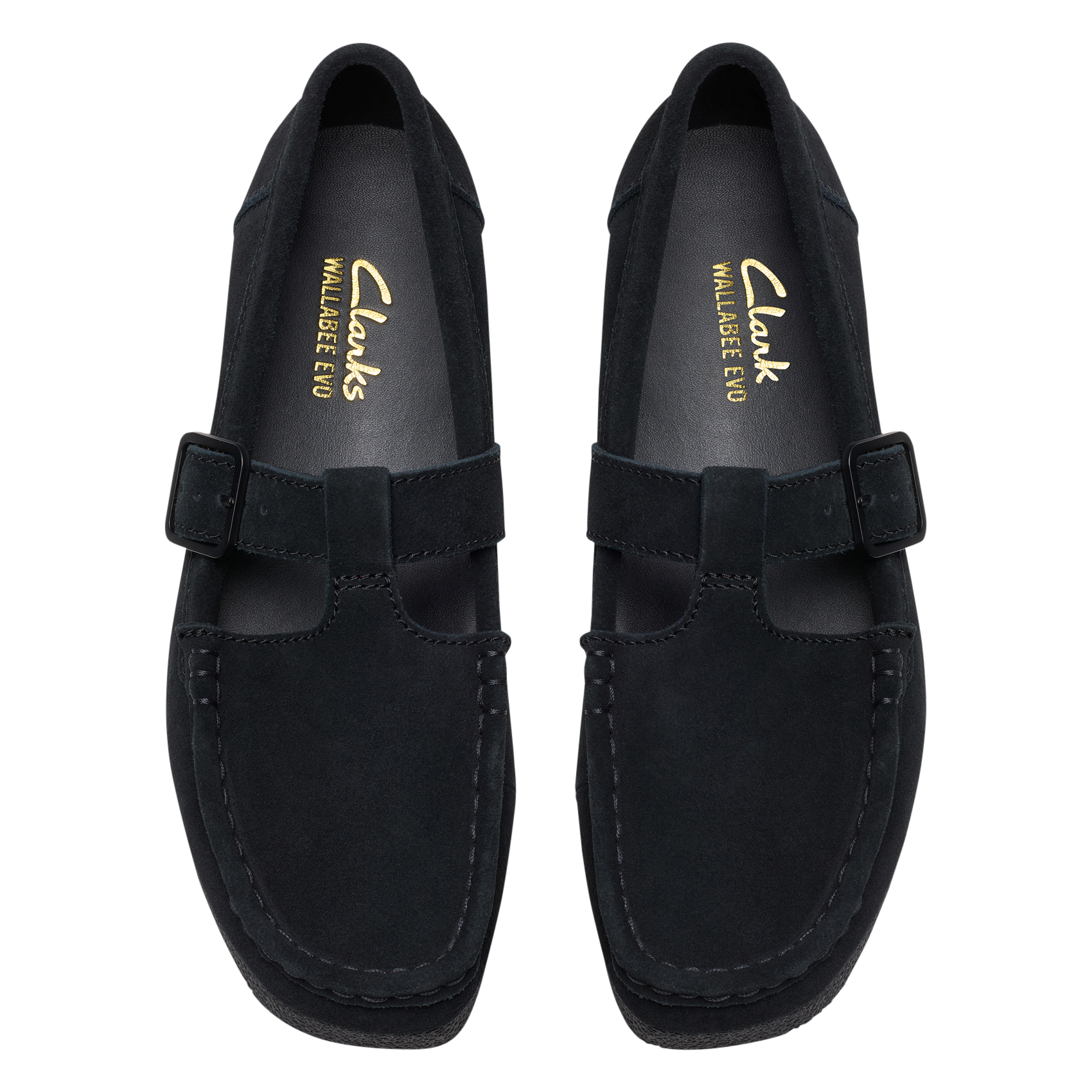 Suède leren mocassins CLARKS Zwart