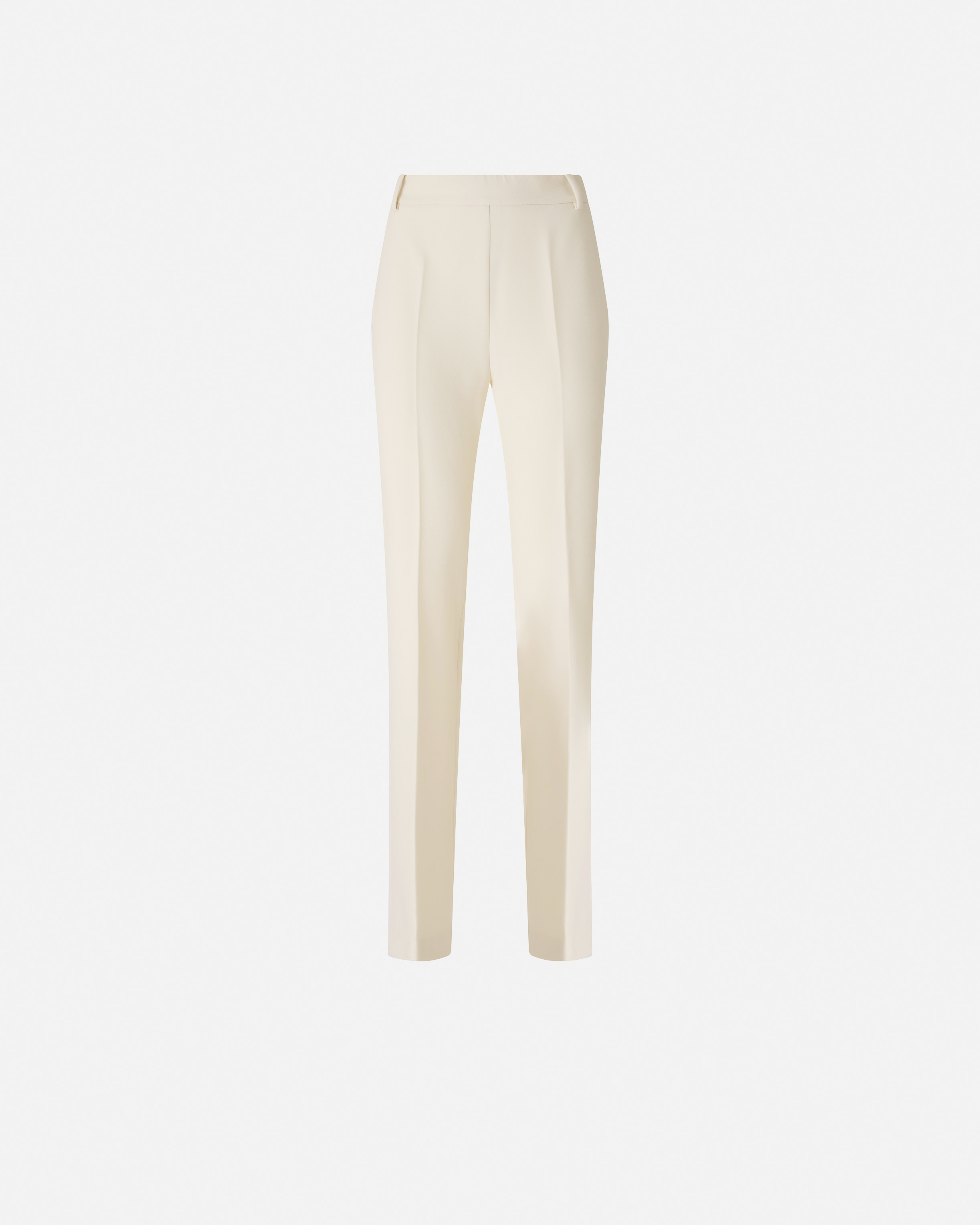 Skinny pants with pronounced crease PINKO White
