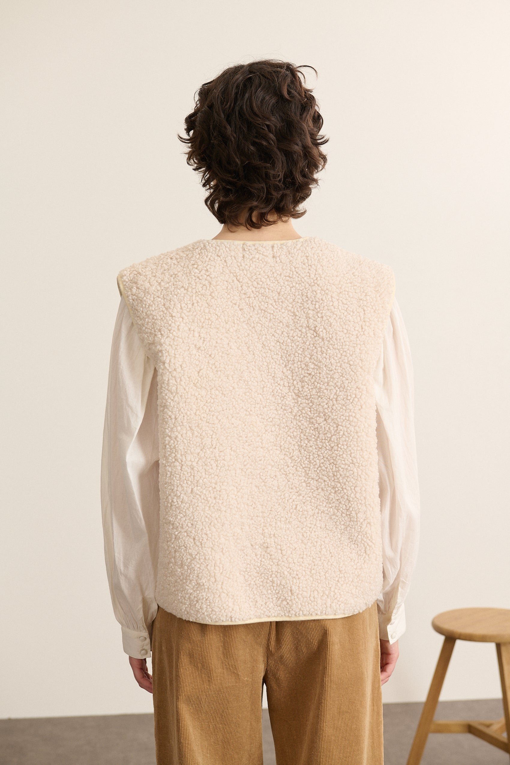 Sleeveless jacket GARANCE PARIS White