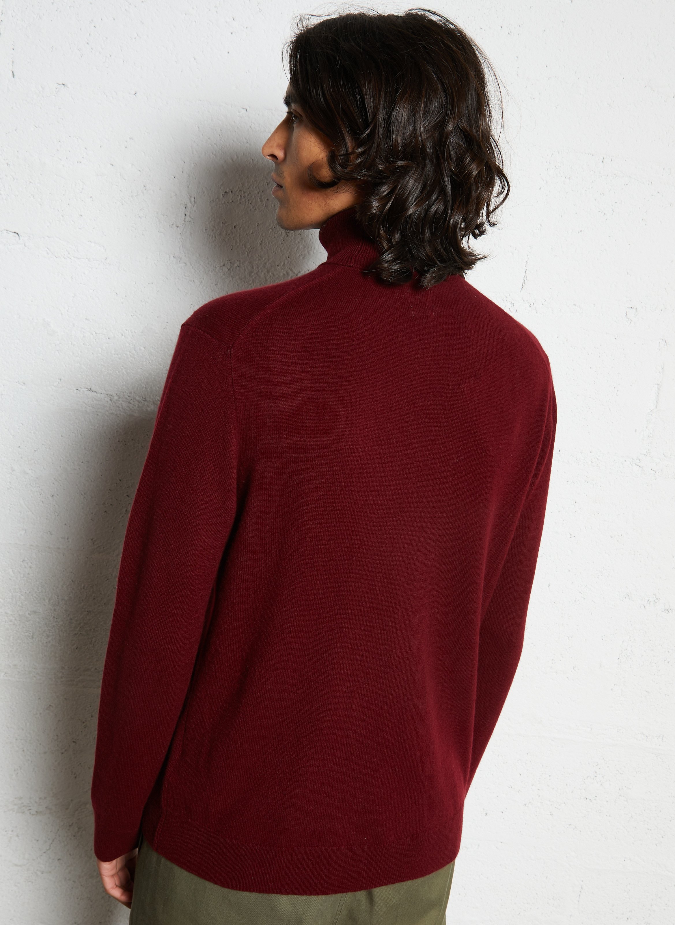 Cashmere straight-cut turtleneck sweater AU PRINTEMPS PARIS Purple