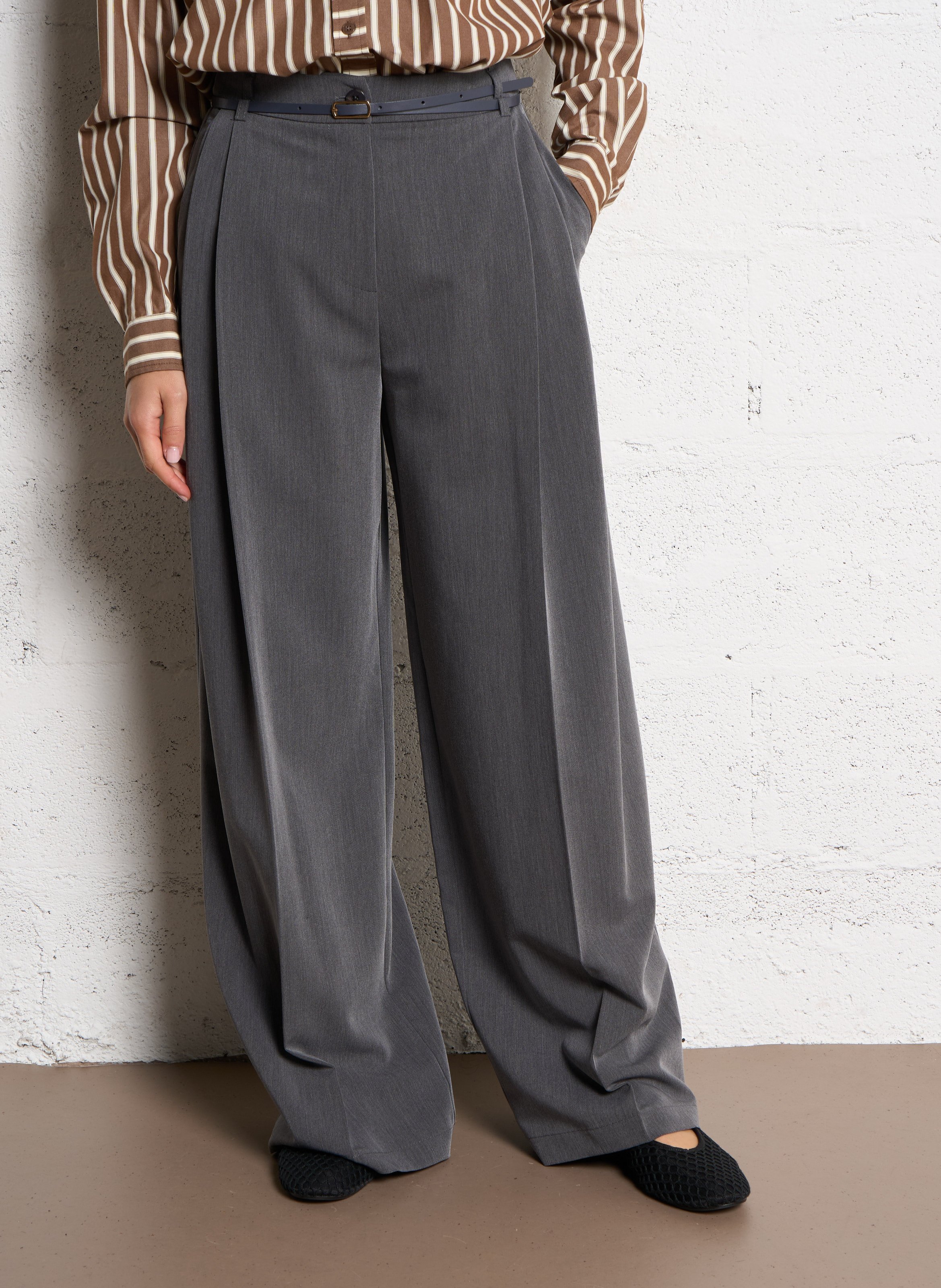 Pantalon palazzo IMPERIAL Gris