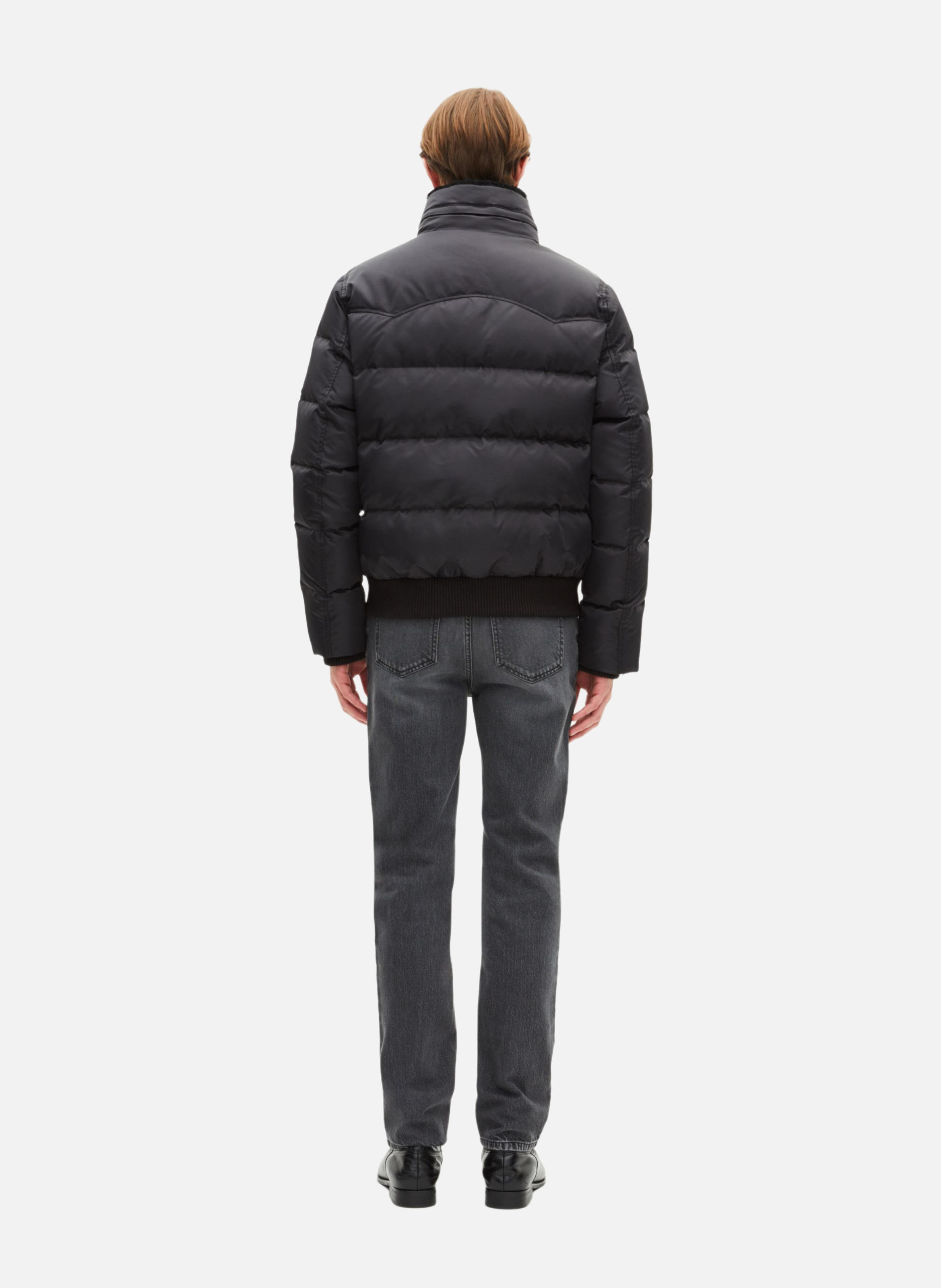 Lightweight quilted padded jacket with high neck THE KOOPLES Grey